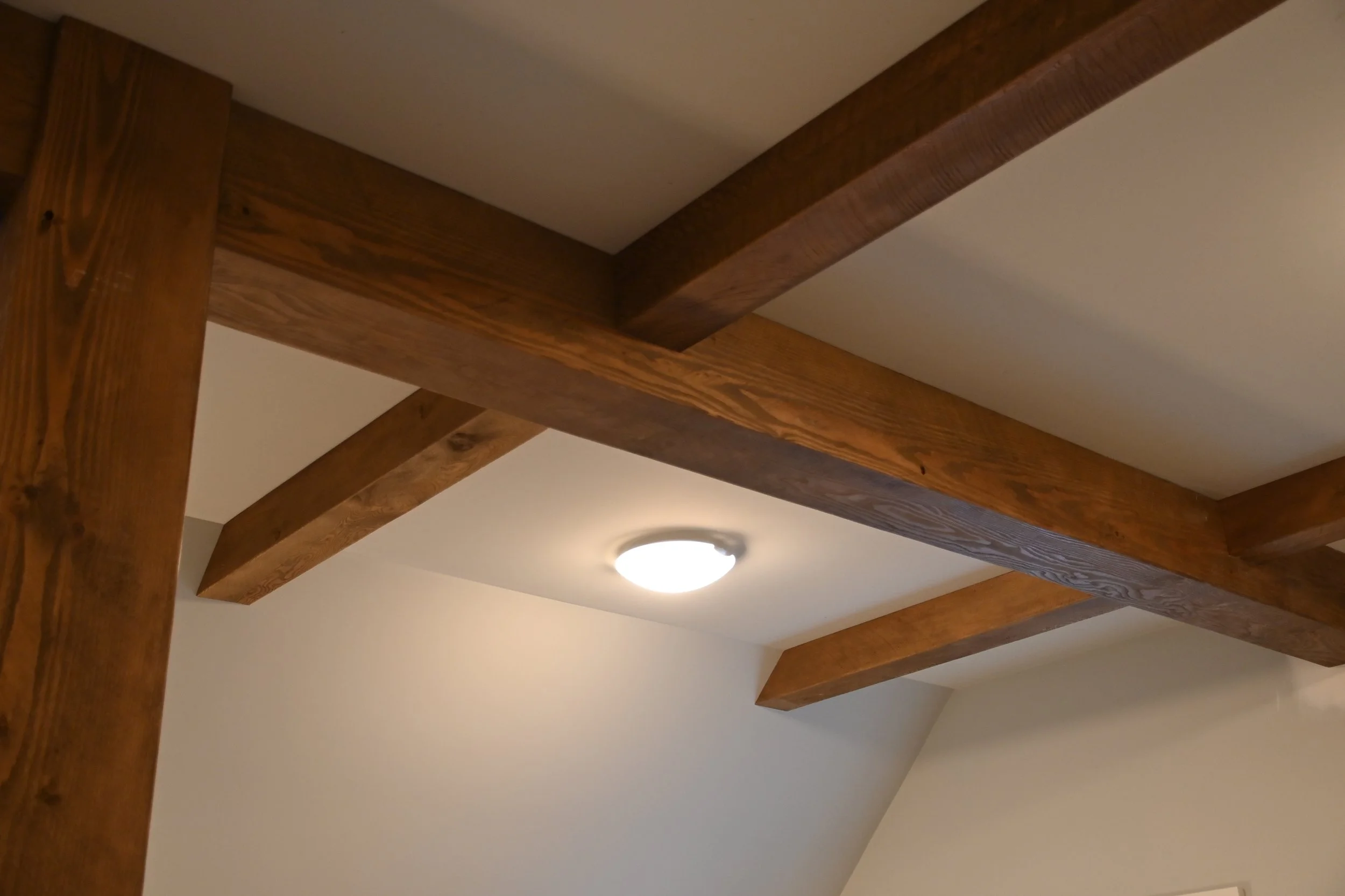  faux ceiling beams for the timberframe look 
