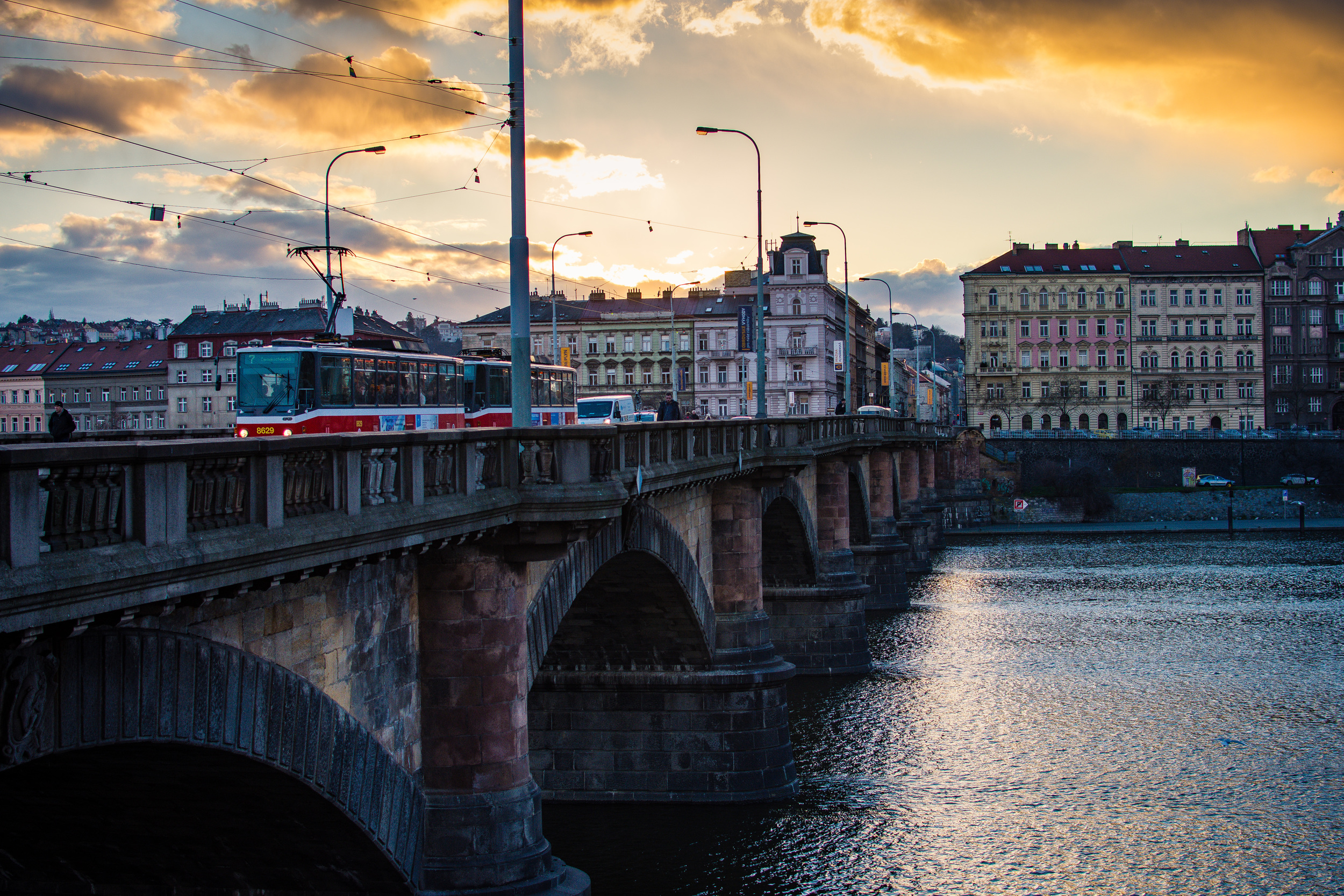 Sunset over the River