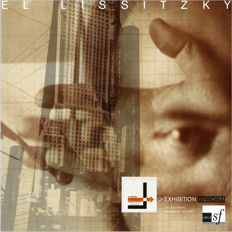  Poster for El Lissitsky exhibit 