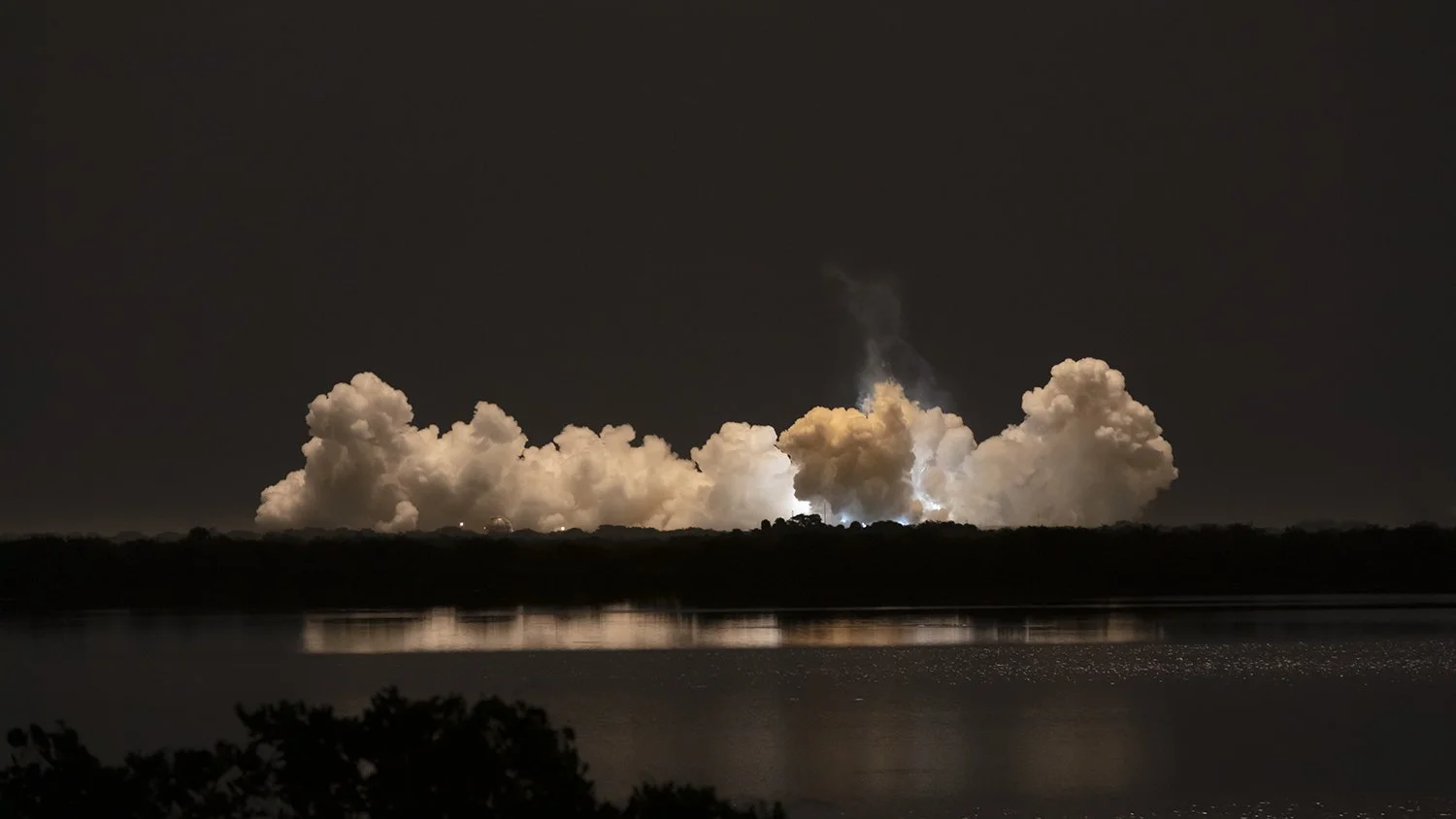   Rocket Fuel Exhaust, Crew 3 SpaceX Dragon Launch, Cape Canaveral, FL , 2021 