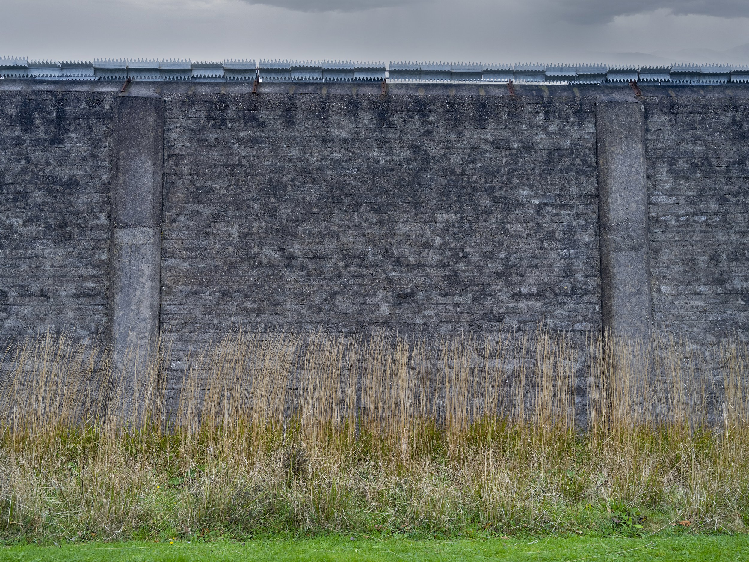   Spikes, Wall, and Grass, Spike Island , 2024 