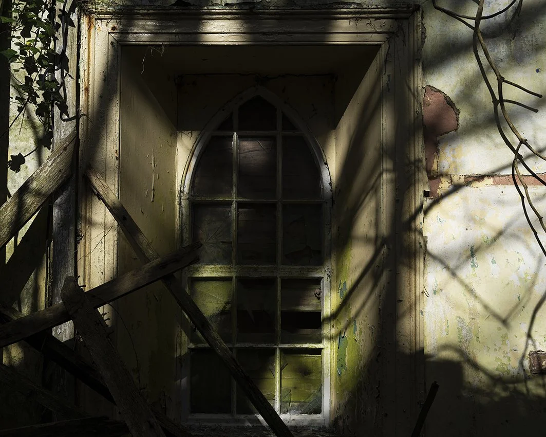  Chapel Window, Abandoned Village, Spike Island,  2025    