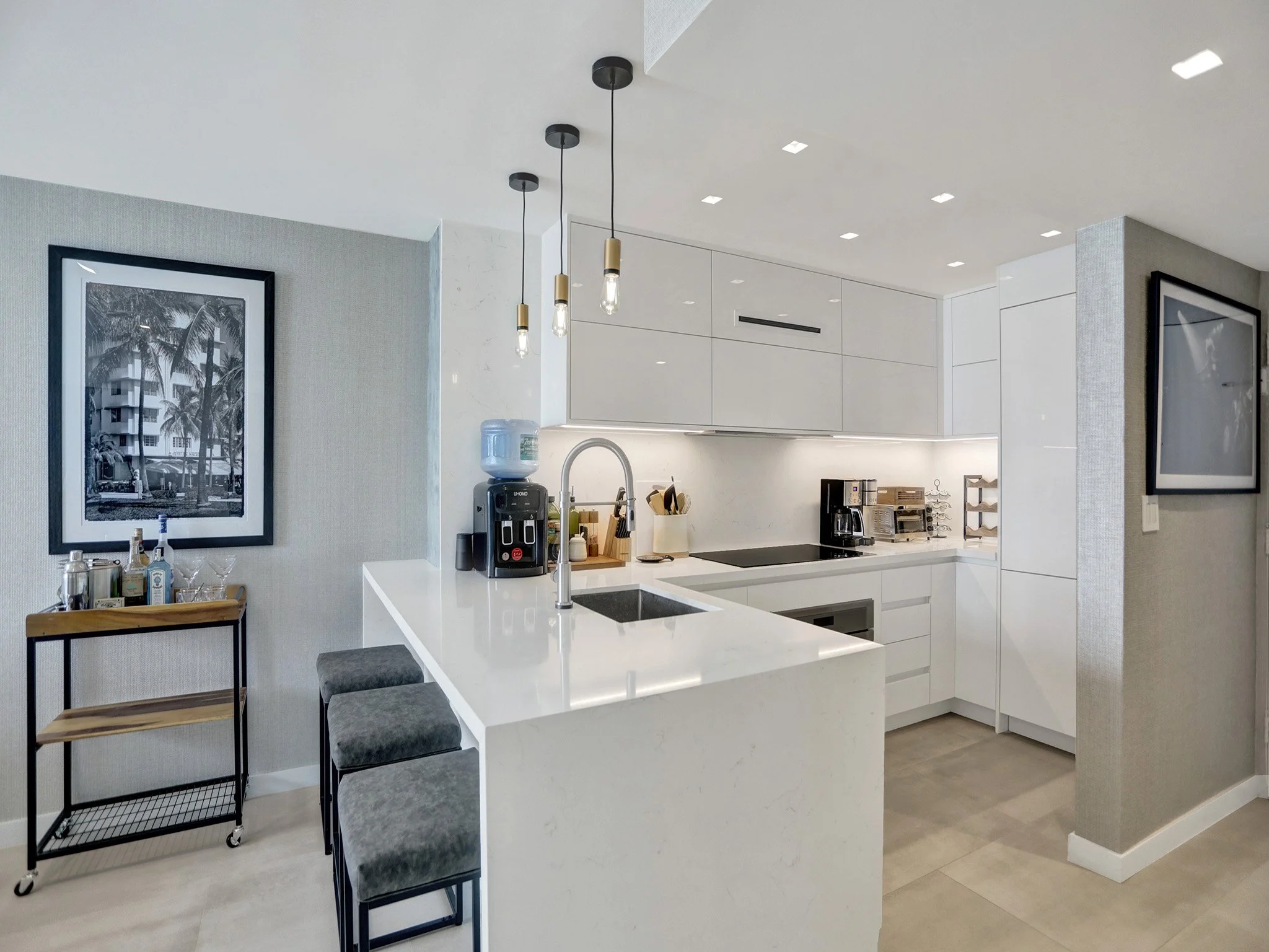 Contemporary Minimalist Kitchen Remodel by Kool Renovations project photo