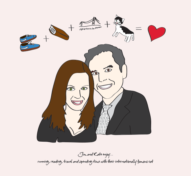 For Kate and Jim on their one year anniversary