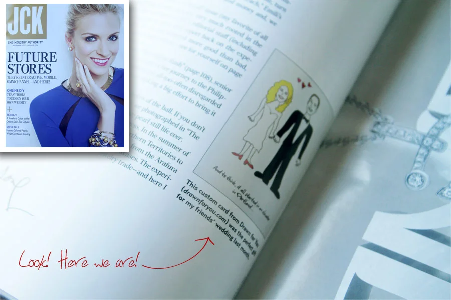 Drawn for You is featured in JCK magazine