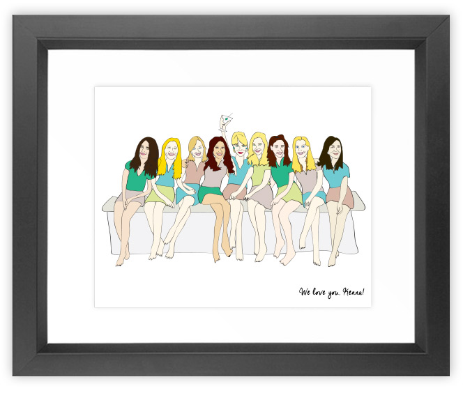 Bon Voyage gift for Kenna (center) from her group of friends