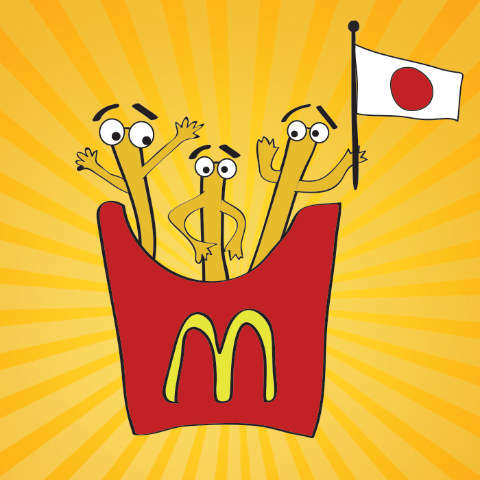 Uh oh! Apparently McDonald's in Japan has a french fry shortage. This is serious, people.