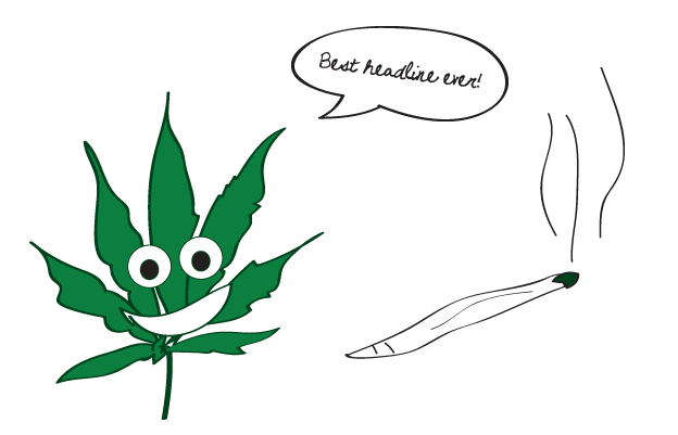 From the headlines: "I smoke weed and I'm a good person."