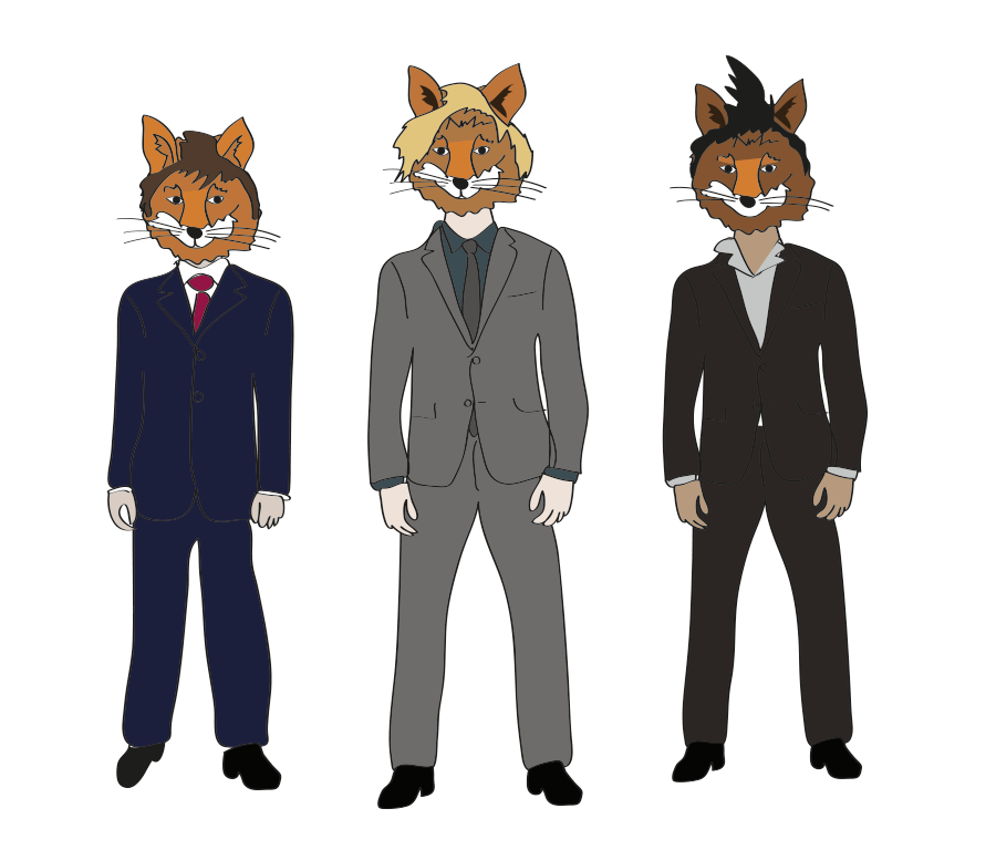 Inspired by dream about Hot Tiger Chicks, I give you some Foxy Gentlemen