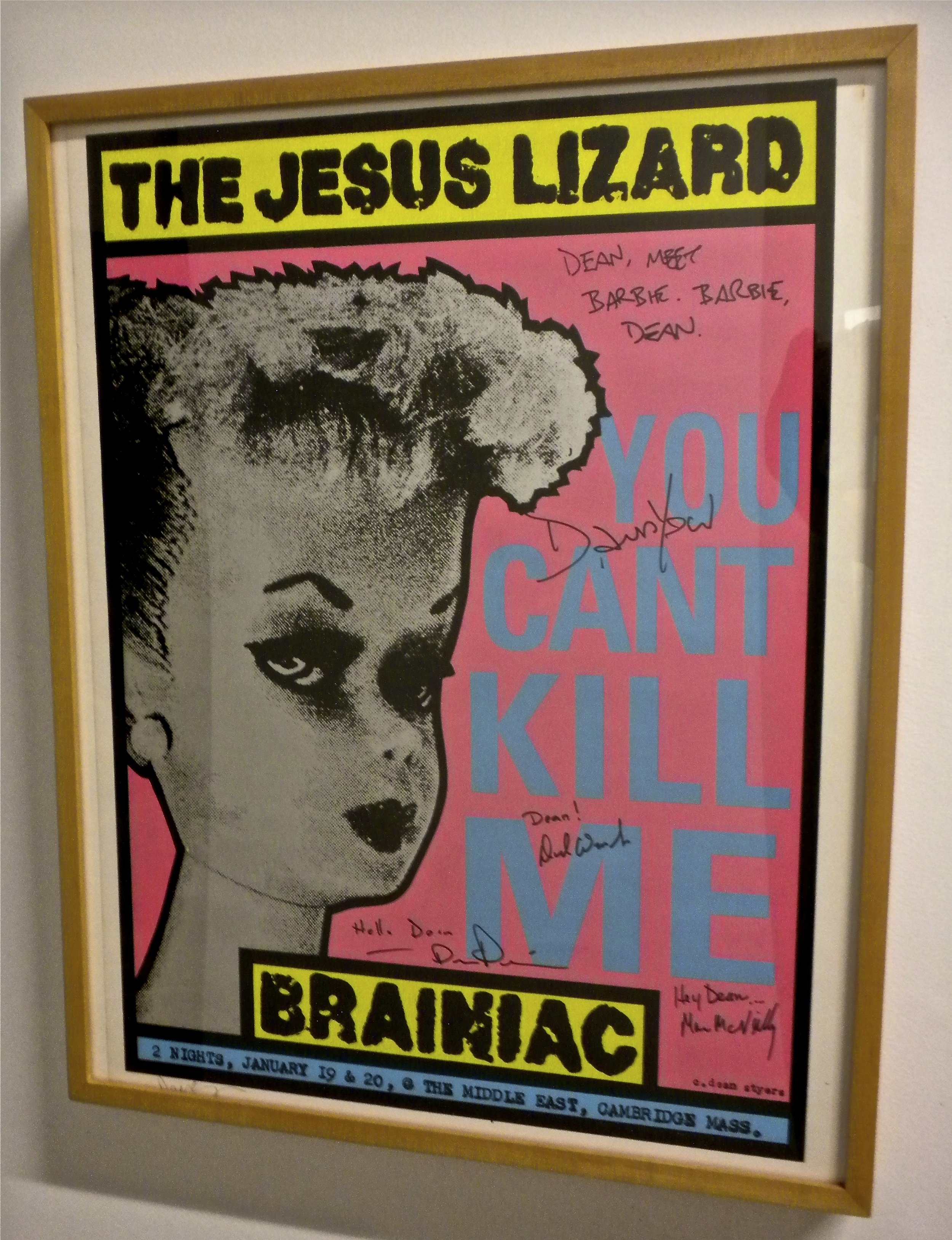 The Jesus Lizard/Brainiac poster design/screenprint.