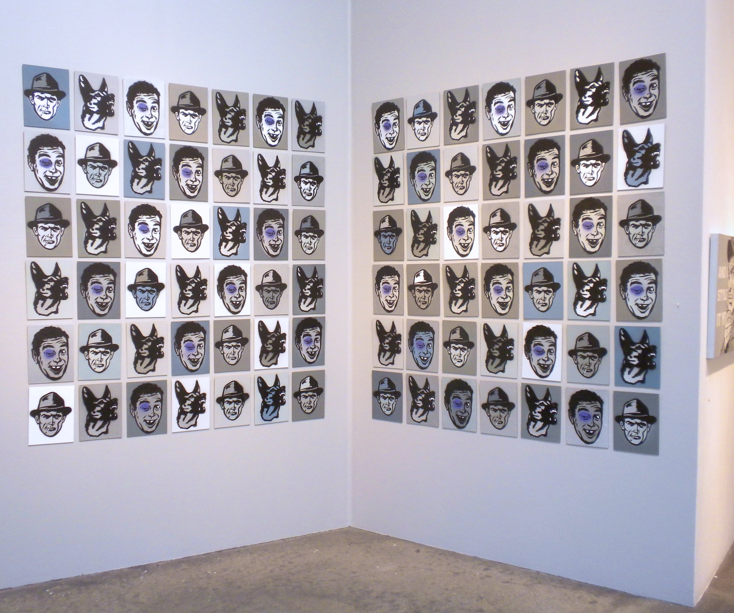 Small stencil series/gallery installation (Some still available for purchase)