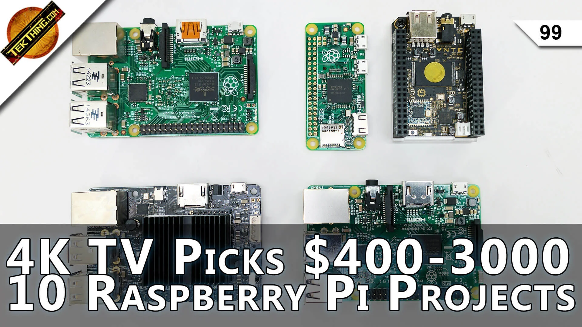 Black Friday Picks! 4K TVs $400-3000, 9 Raspberry Pi Gift Projects, $500 Laptop, Find Deals! -- TekThing 99
