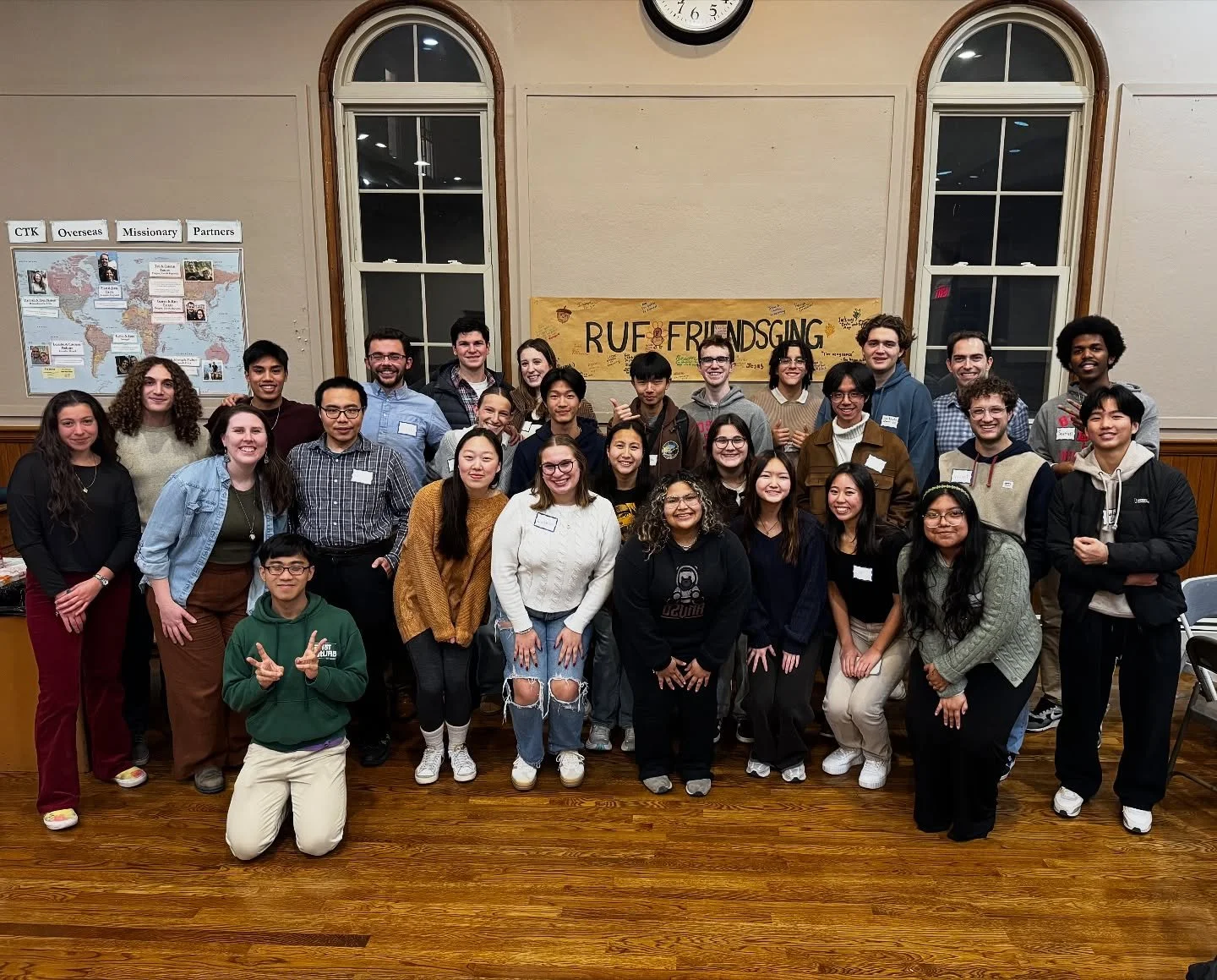 Friendsgiving was amazing this past weekend! 🦃🫶 We&rsquo;re so THANKFUL for our RUFam 🥲 What a great night of delicious food, fellowship, and friendsging 😂