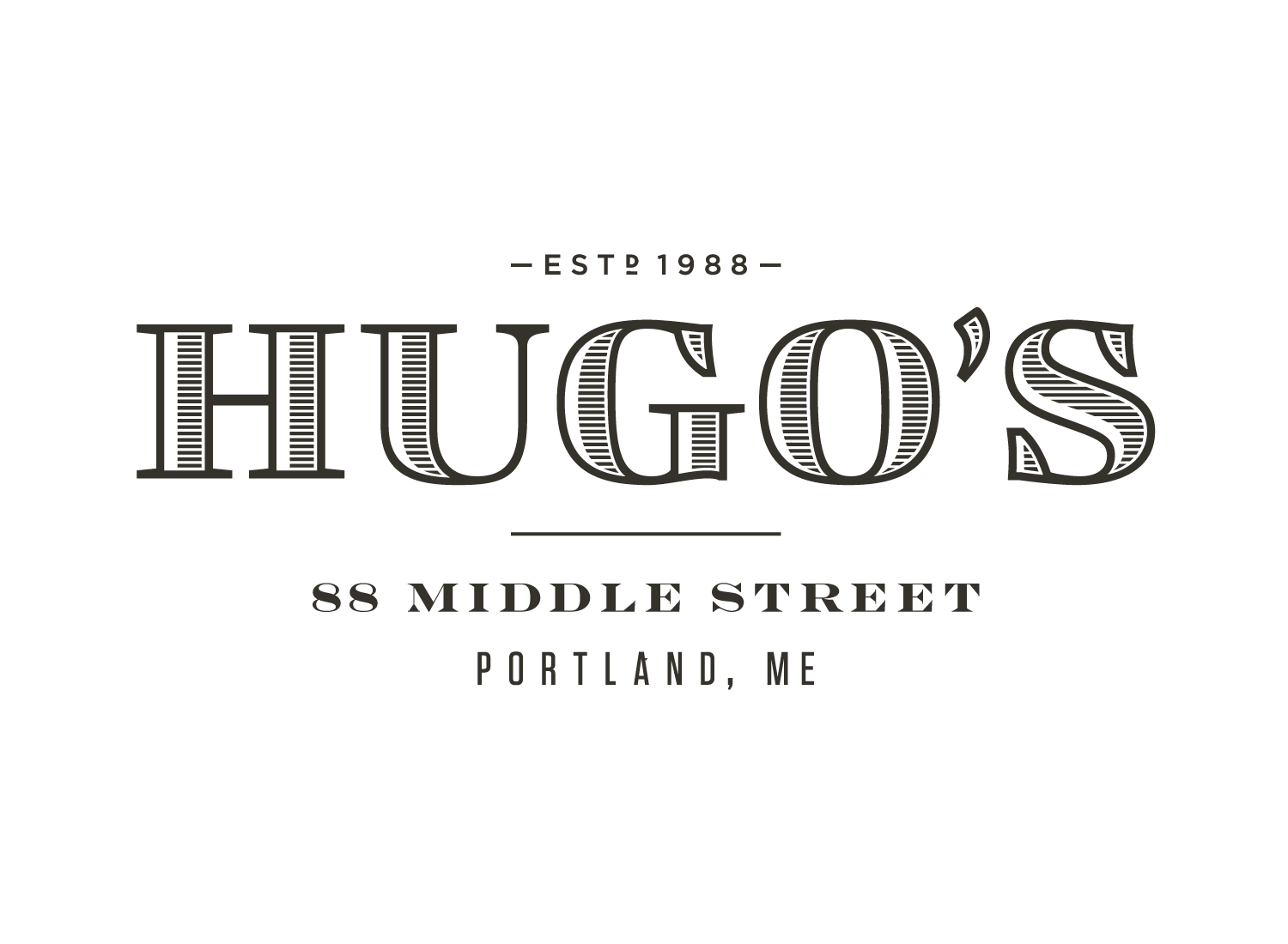 Hugo's Logotype in Lockup