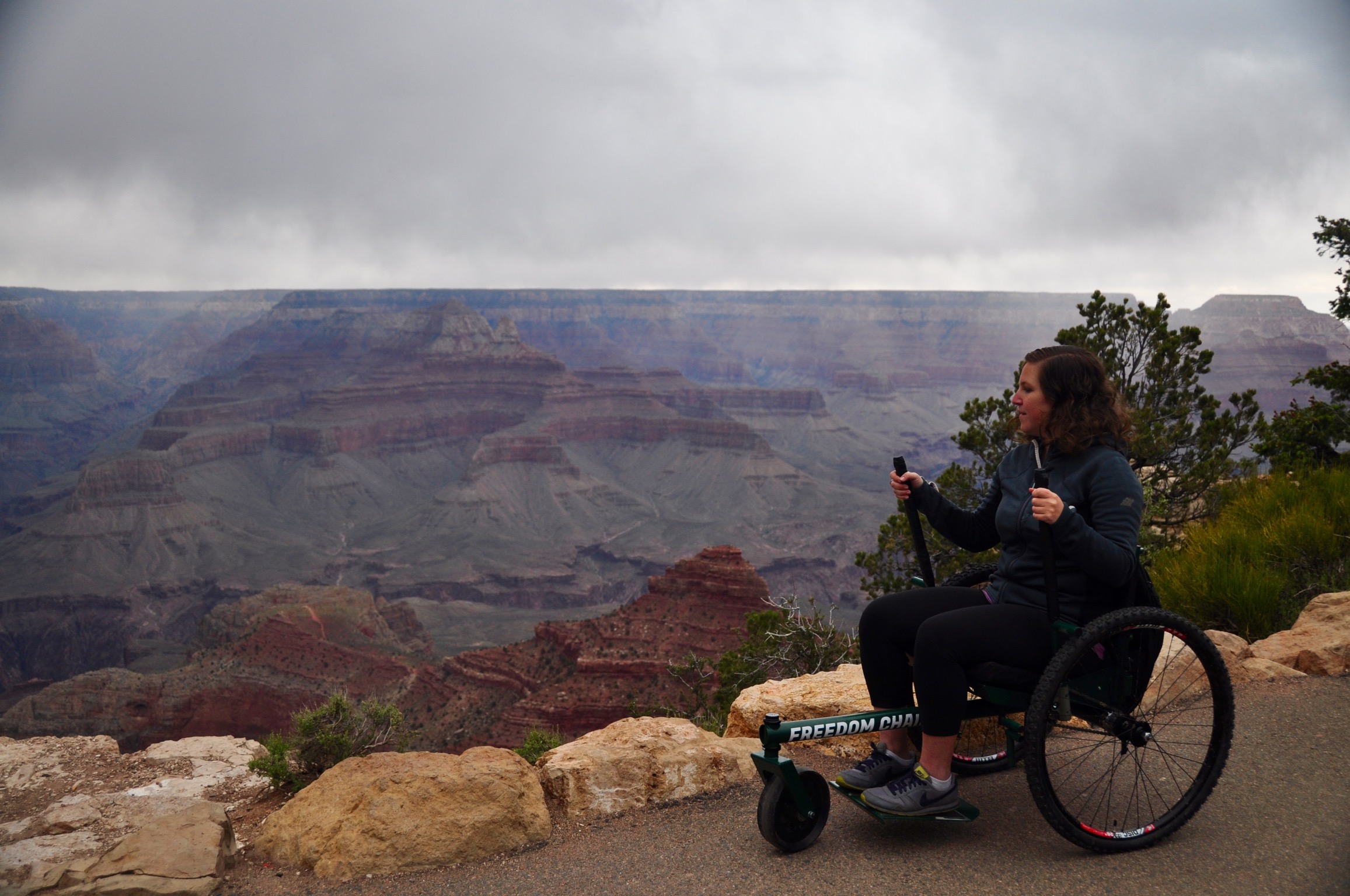 Soaking up the view at the Grand Canyon.