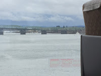 Crossing the Columbia River outside of Portland, OR on the way to Seattle, WA . . . Roll on!