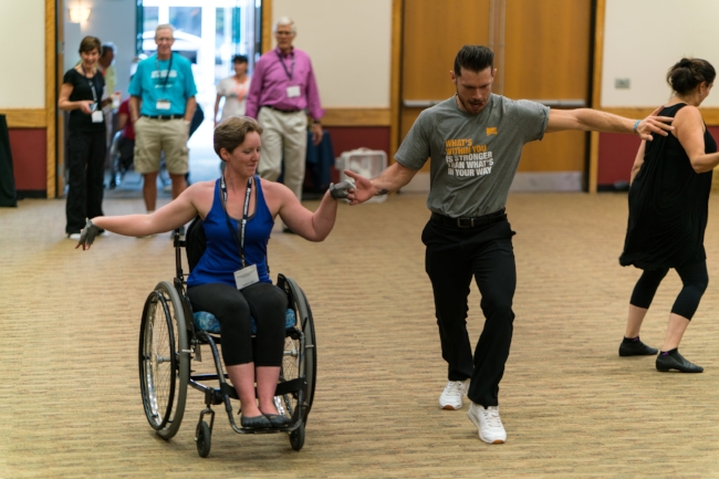 Using my wheelchair at the No Barriers Summit 2016, I was able to dance for the first time in 3 years! What an extra treat that it was a Salsa Dance with the amazingly talented Henry Byalikov!