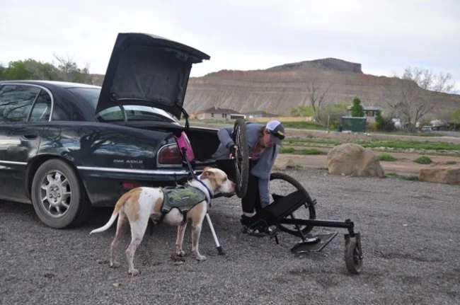 Some equipment, like the GRIT Freedom Chair , disassembles for easy storage and transportation.