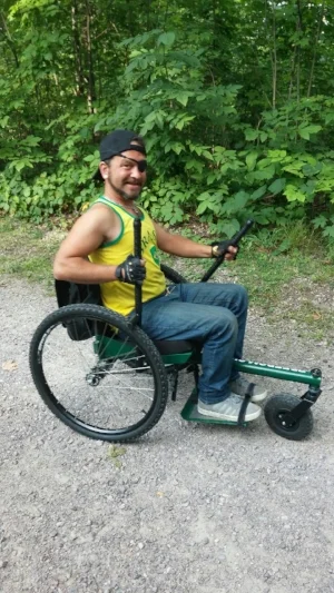 Feeling pretty confident after my first ride on the trails!