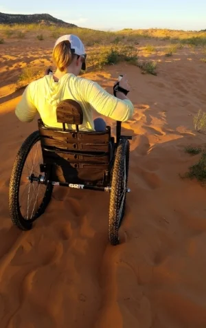 It felt amazing to be out in a sea of sand as the desert sun set around me.