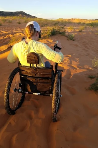 Read more about how the GRIT Freedom Chair helps in sandy deserts HERE!