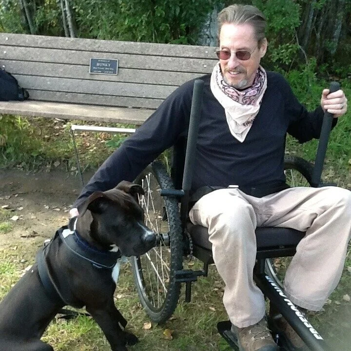 “Up here in Fairbanks, Alaska, clear-paved bike trails and access are only a dream. Really rough on wheelchairs. The Freedom Chair is a game changer.” —John, Parkinson’s Disease