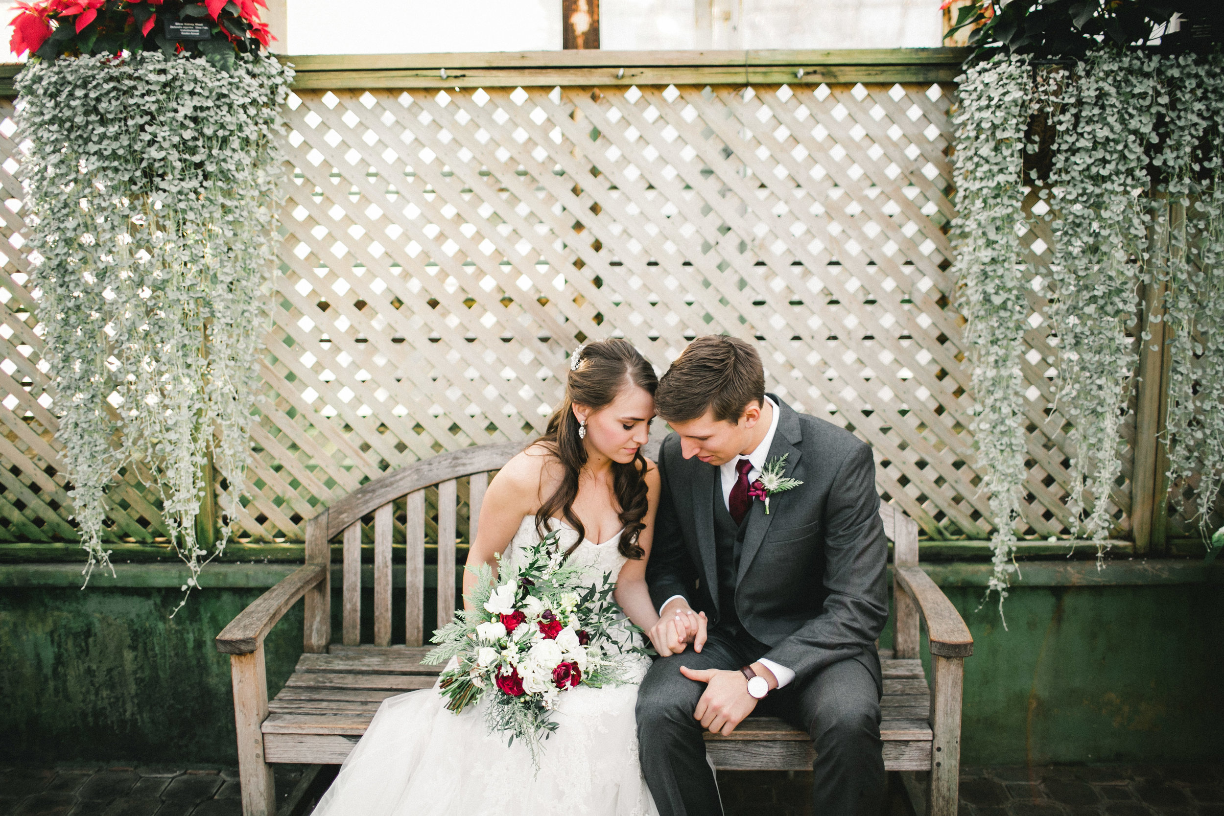 Wedding Portraits in a Conservatory