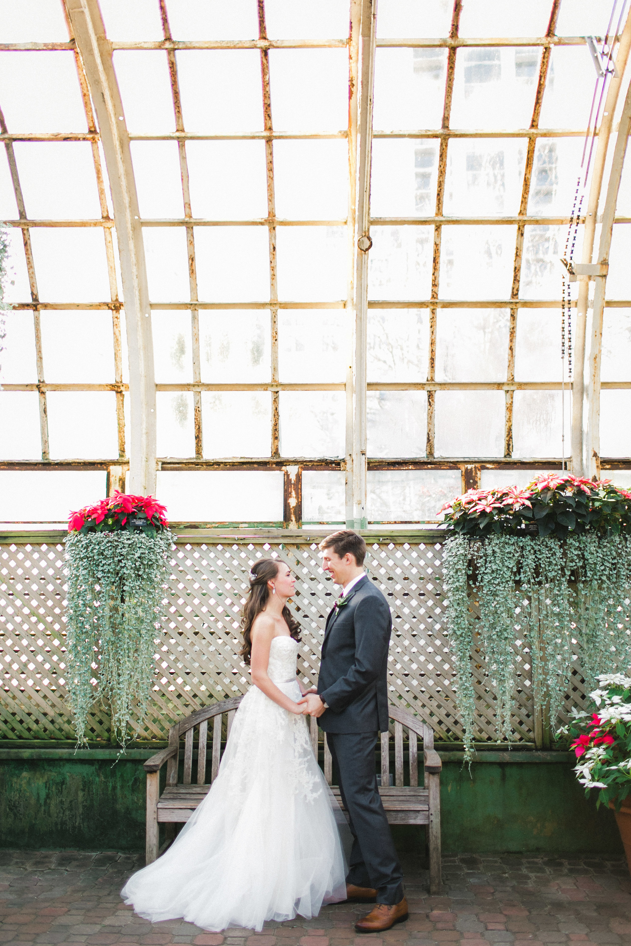 Wedding Portraits in a Conservatory