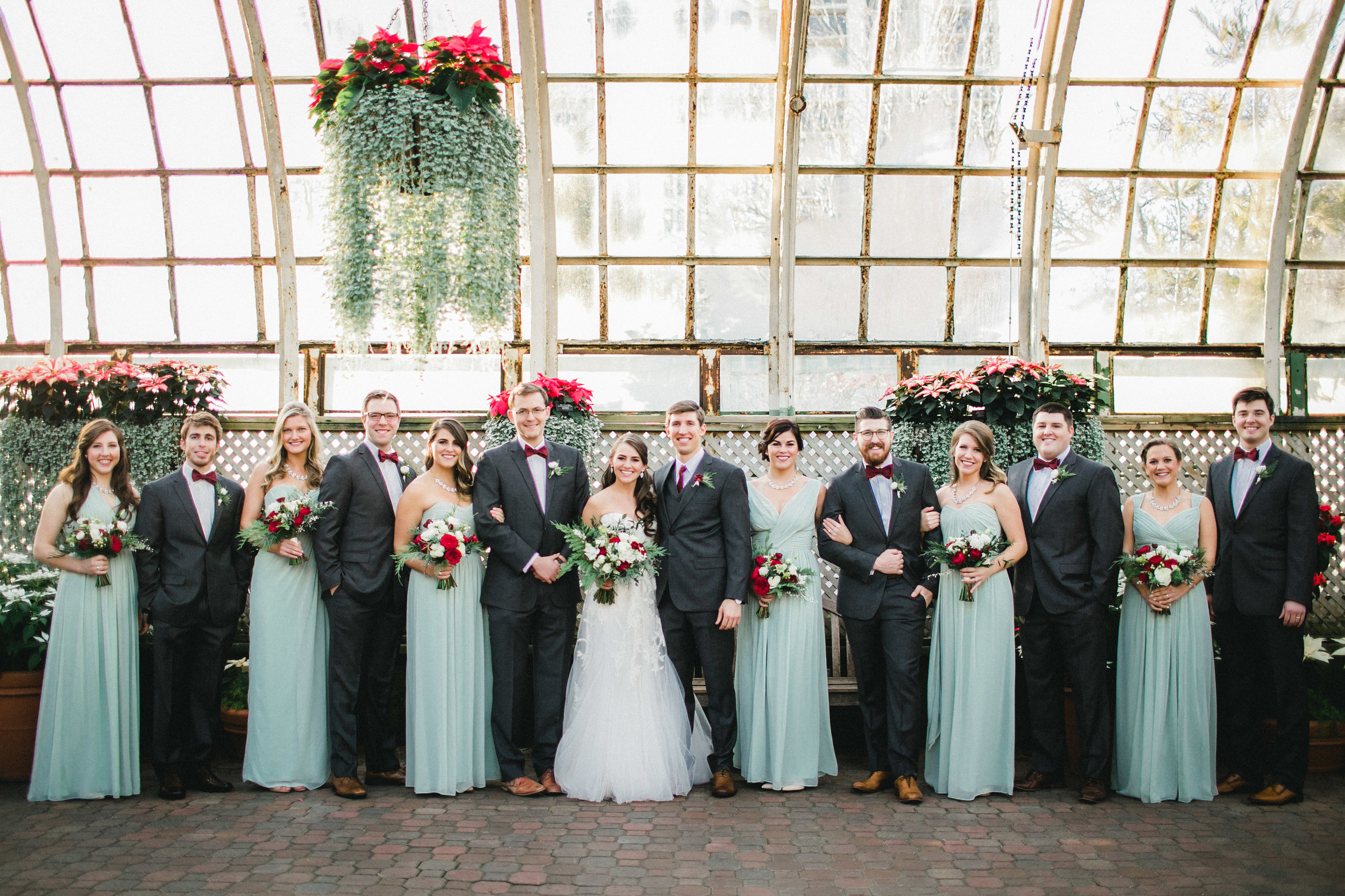 Wedding Portraits in a Conservatory