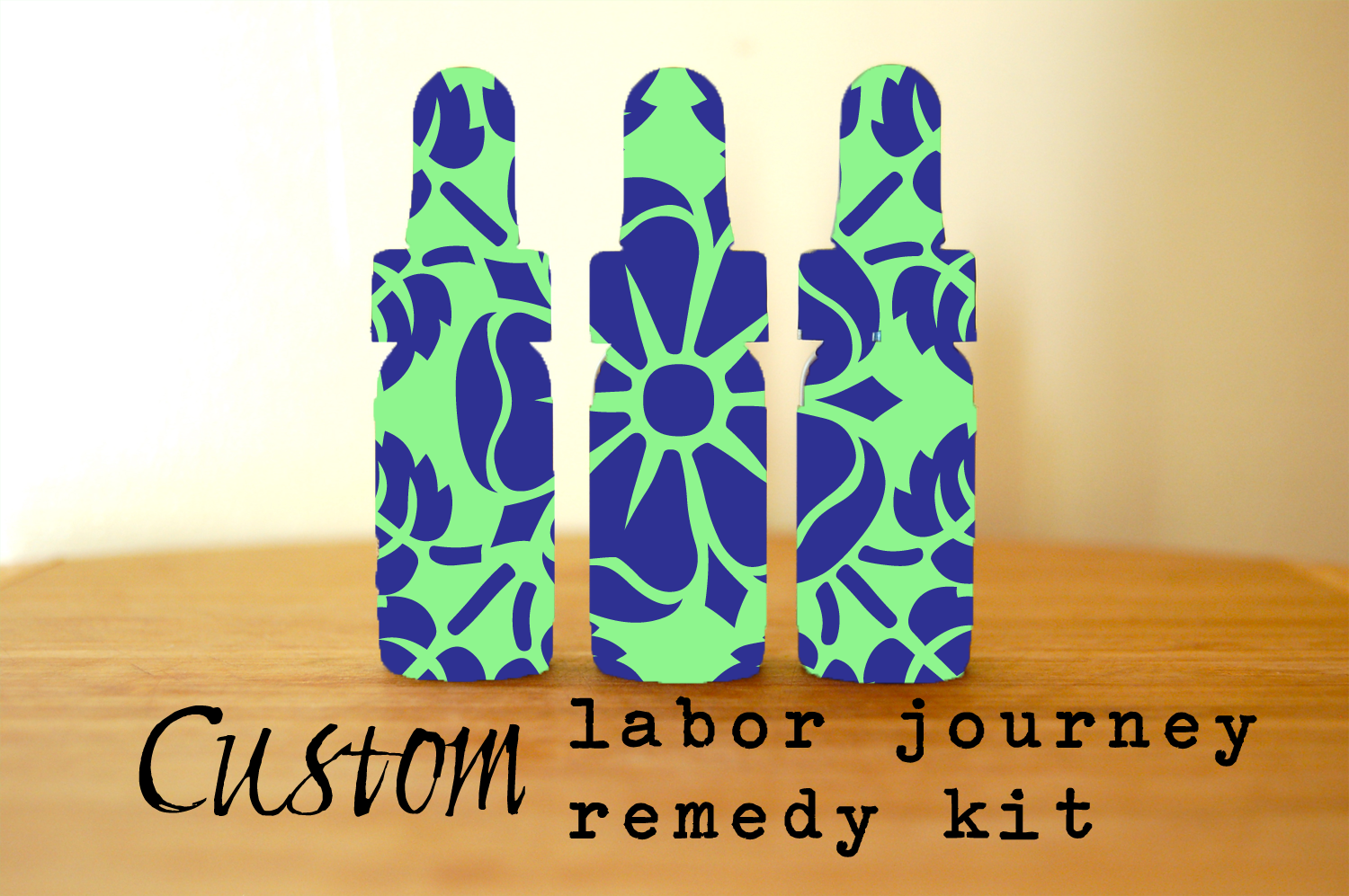 Custom Labor Remedy Kit Birth Doula Flower Essence