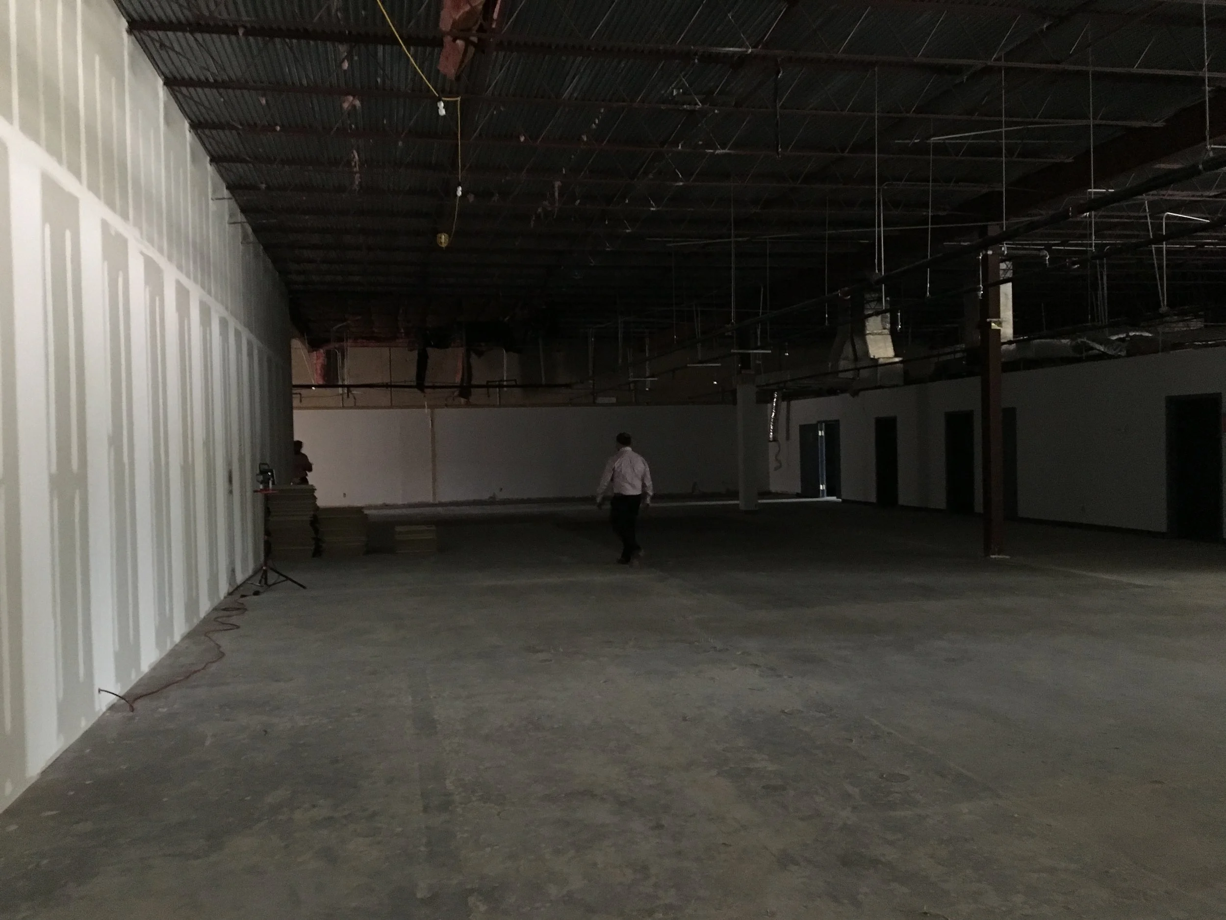 Back corner looking across the units