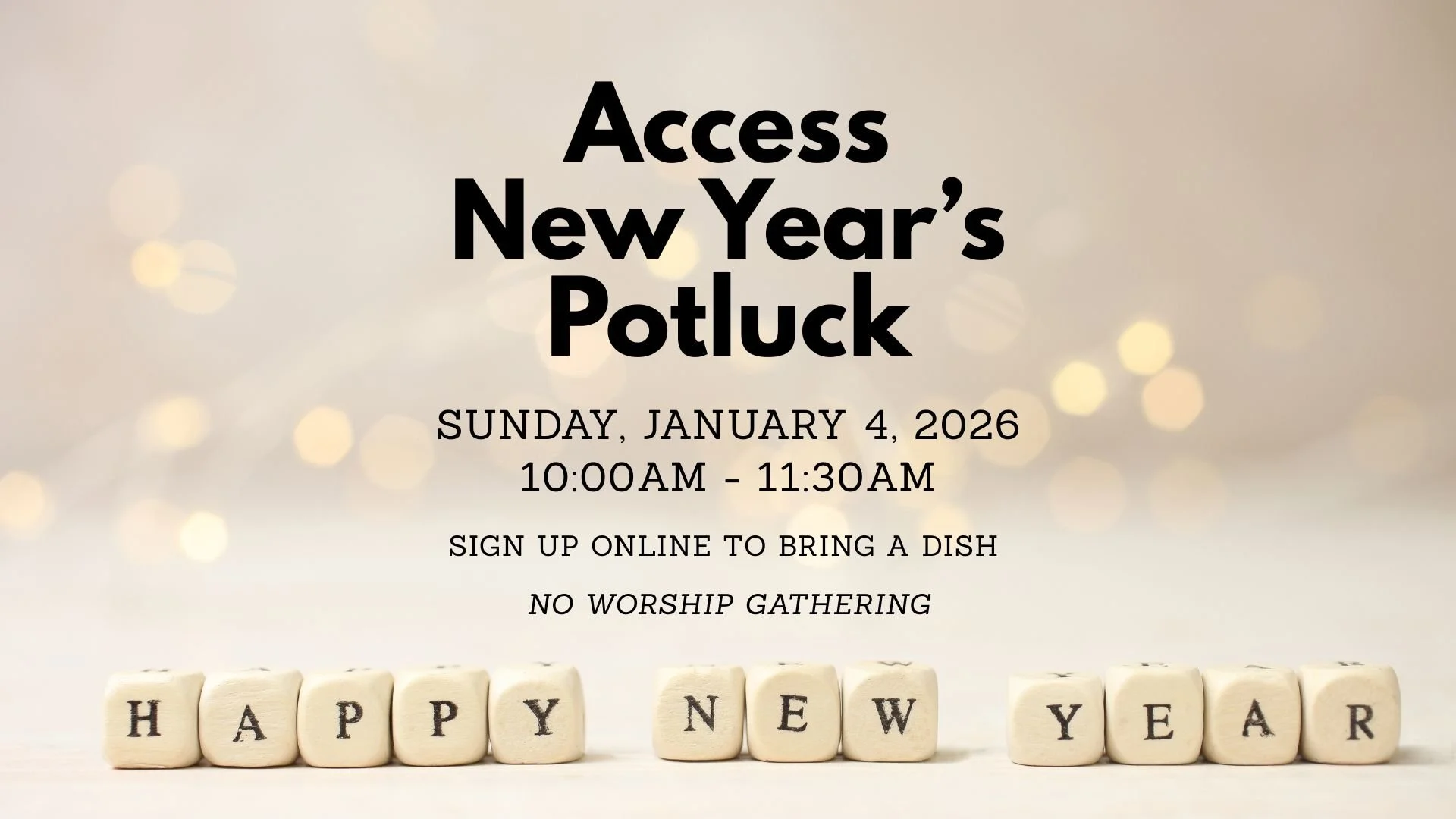 Annual New Year's Potluck