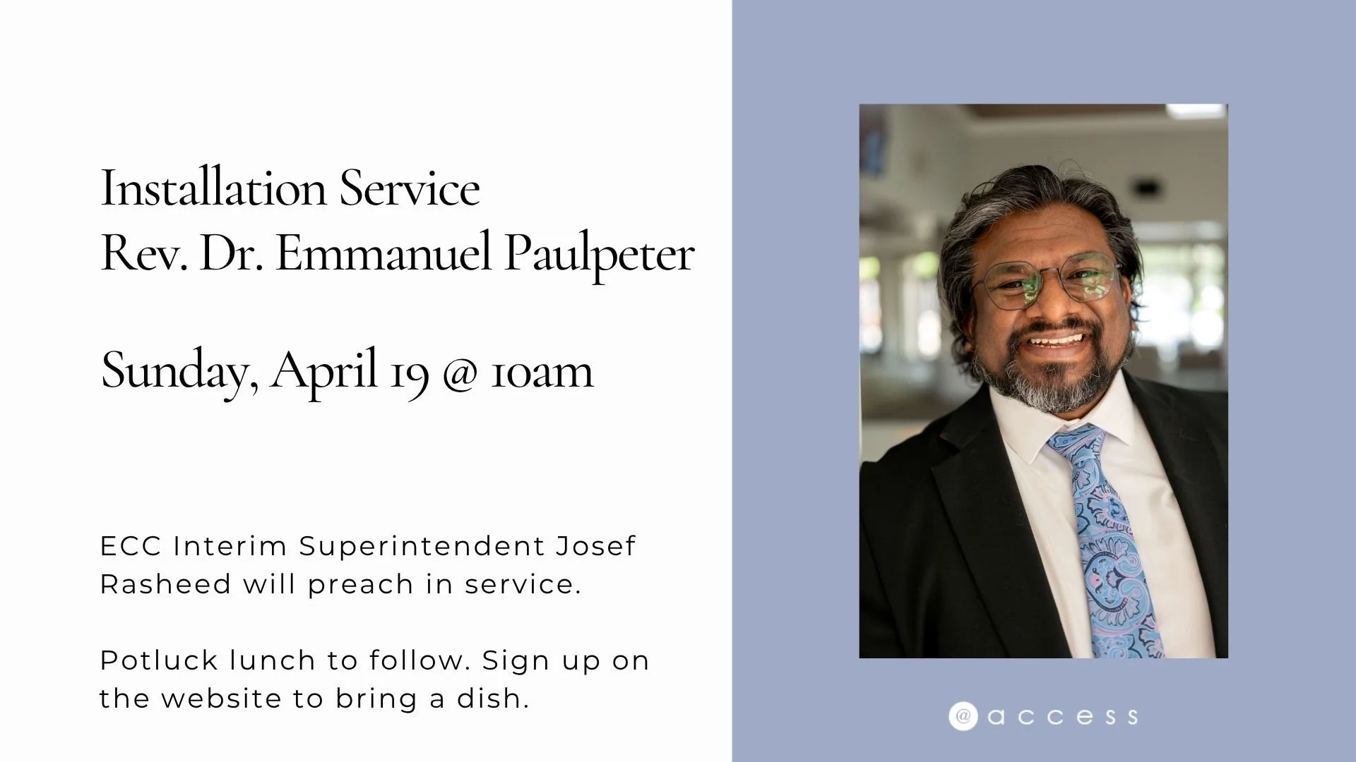 Installation Service — Access Evangelical Covenant Church