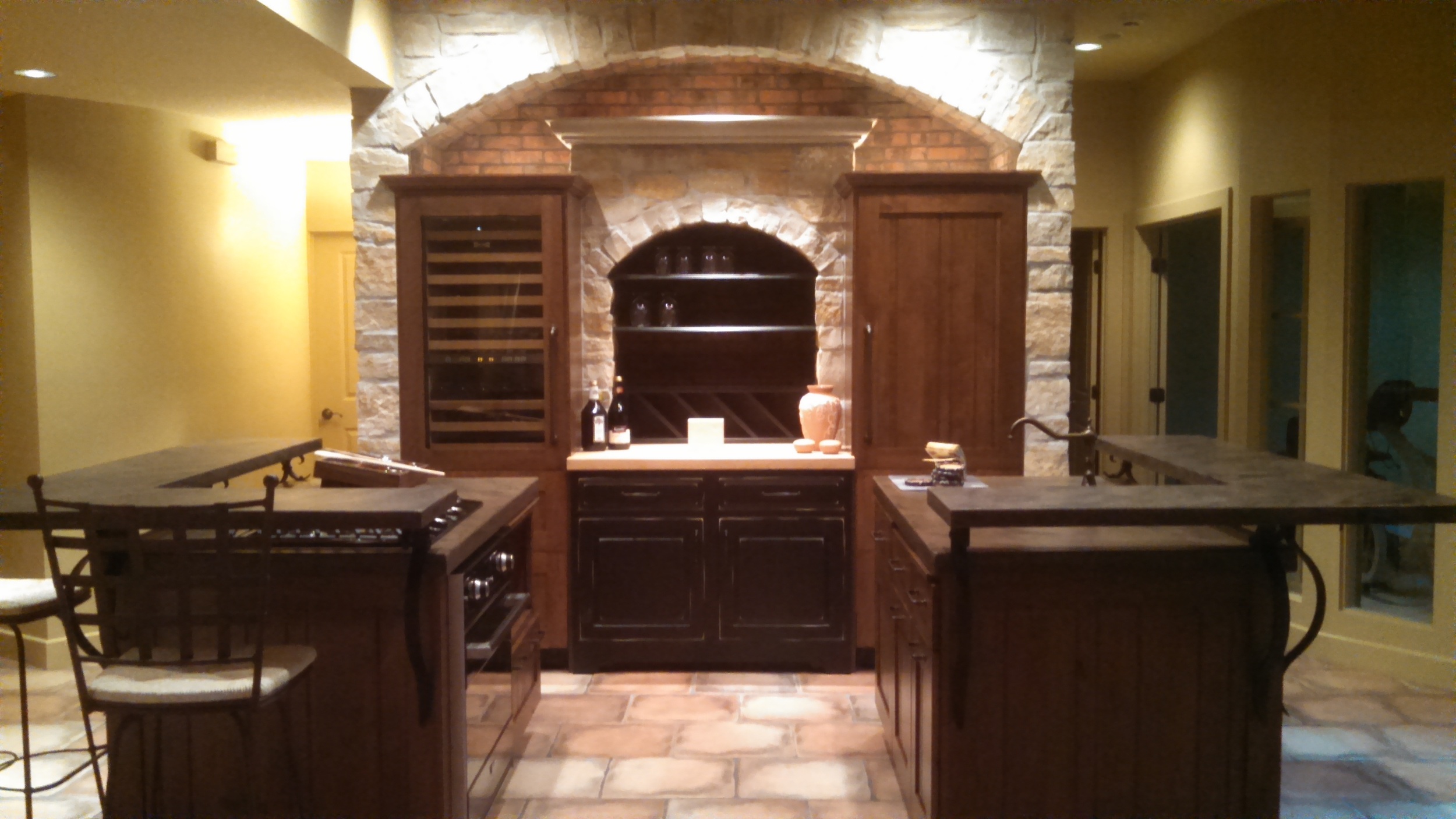 Basement Wine Grotto and Kitchenette