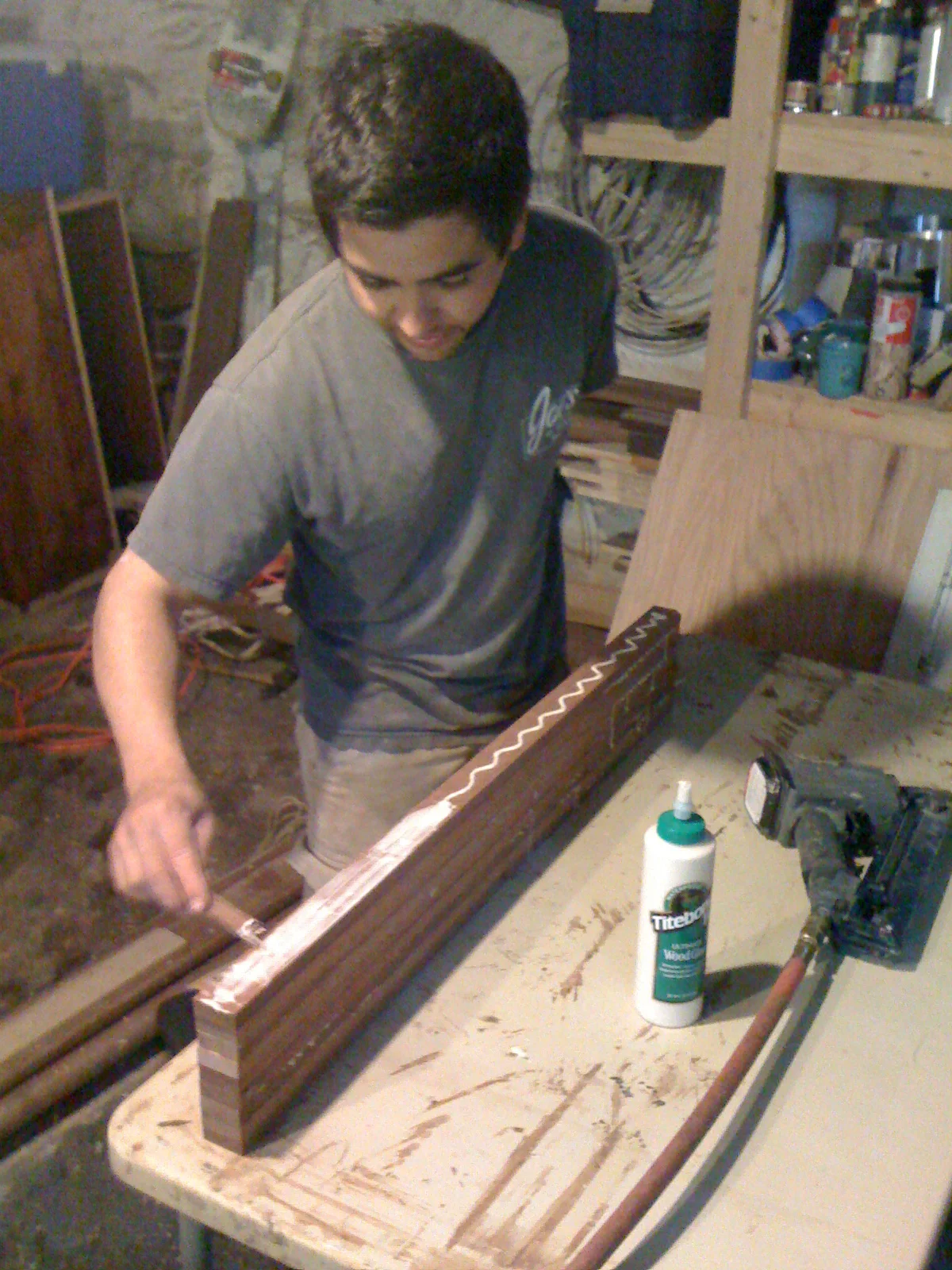 Small Custom Butcher Block and Cabinet