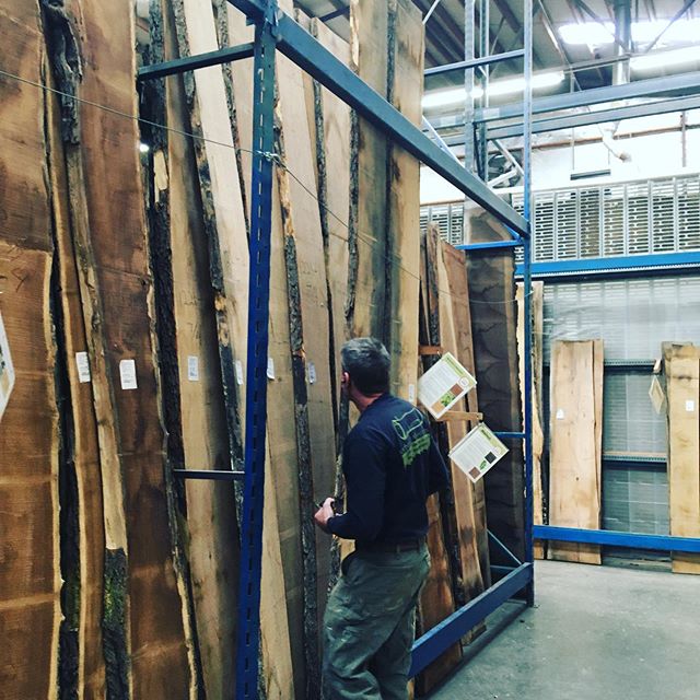 Had a good time out at @urban_lumber_company  looking at wood.  Hard not to get inspired.