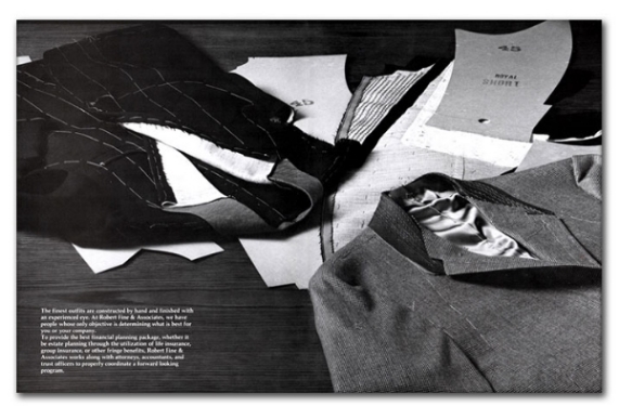  CLIENT: Robert Fine &amp; Associates &nbsp;| &nbsp;AGENCY:&nbsp;The Advertising Store &nbsp;| &nbsp;YEAR: 1982 TYPE: Presentation folder—Centerfold 