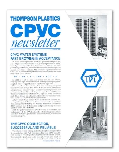  CLIENT: Thompson Plastics &nbsp;| &nbsp;AGENCY: The Advertising Store &nbsp;| &nbsp;YEAR: 1990 PUBLICATION:  TPI's&nbsp;CPVC Newsletter &nbsp; 