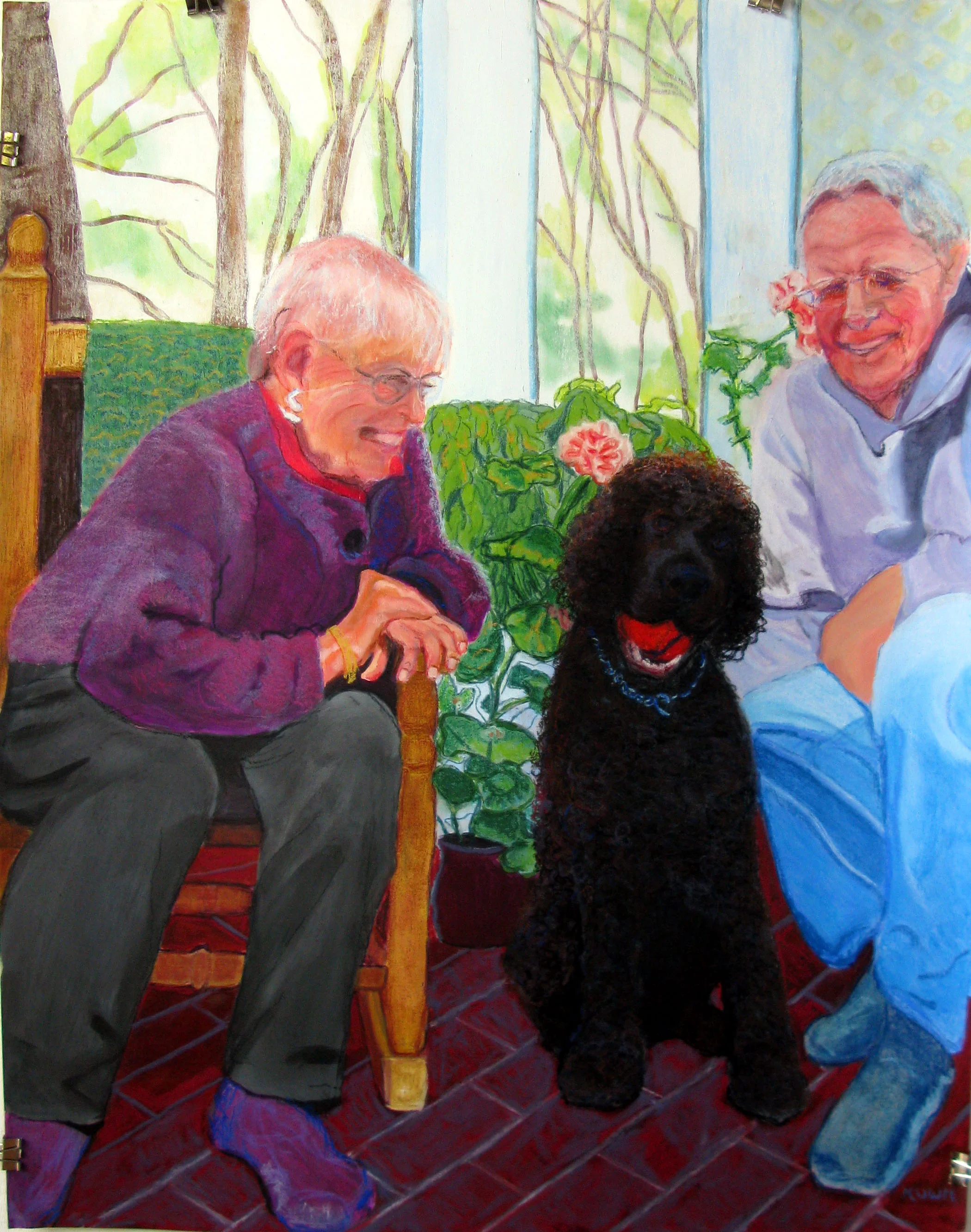 Margo, George & Goose.JPG