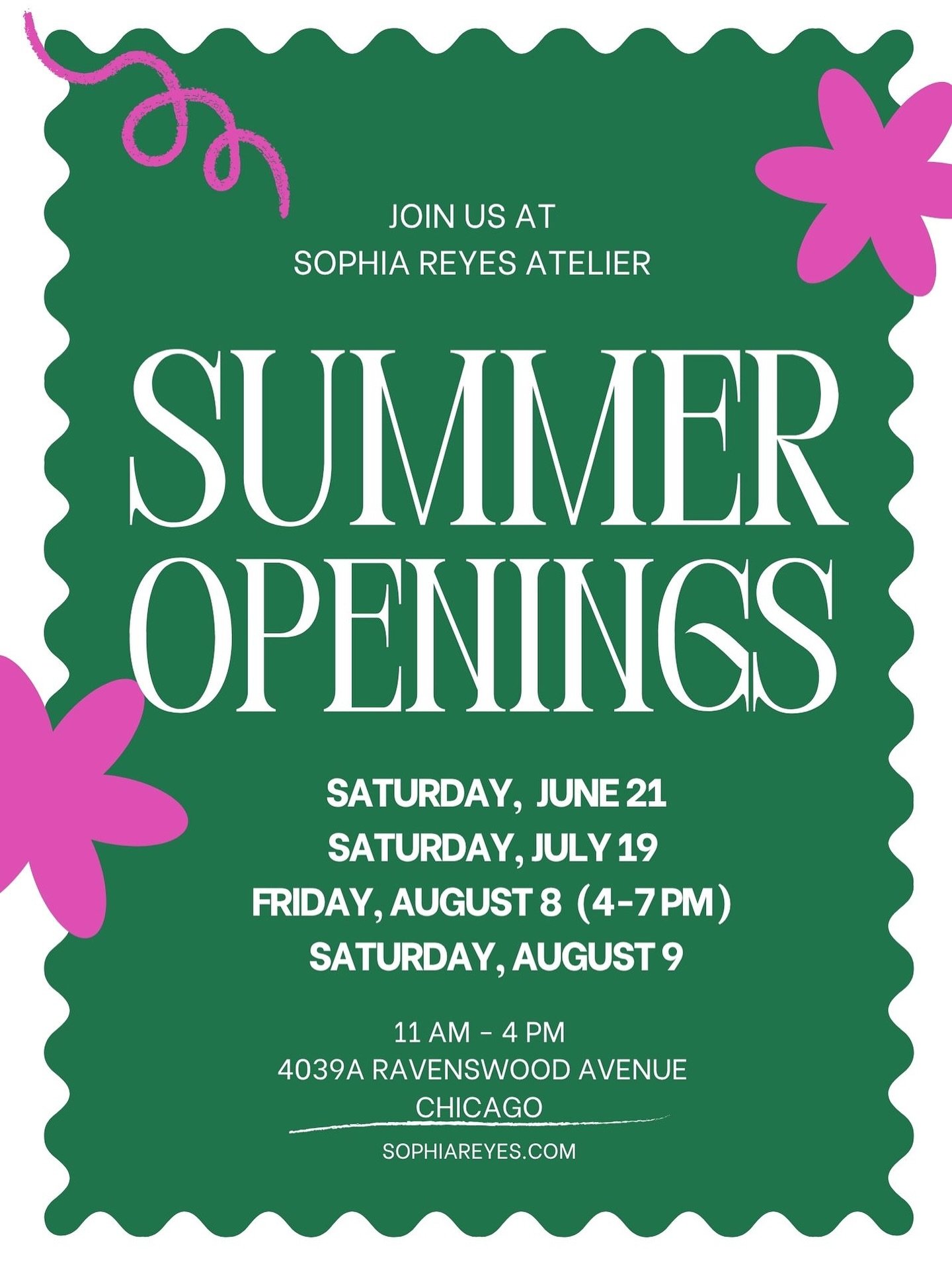 OPEN on Saturday, June 21st from 11-4pm. Stop by for some Summer time &lsquo;fits and chilled ros&eacute;. 💚💗