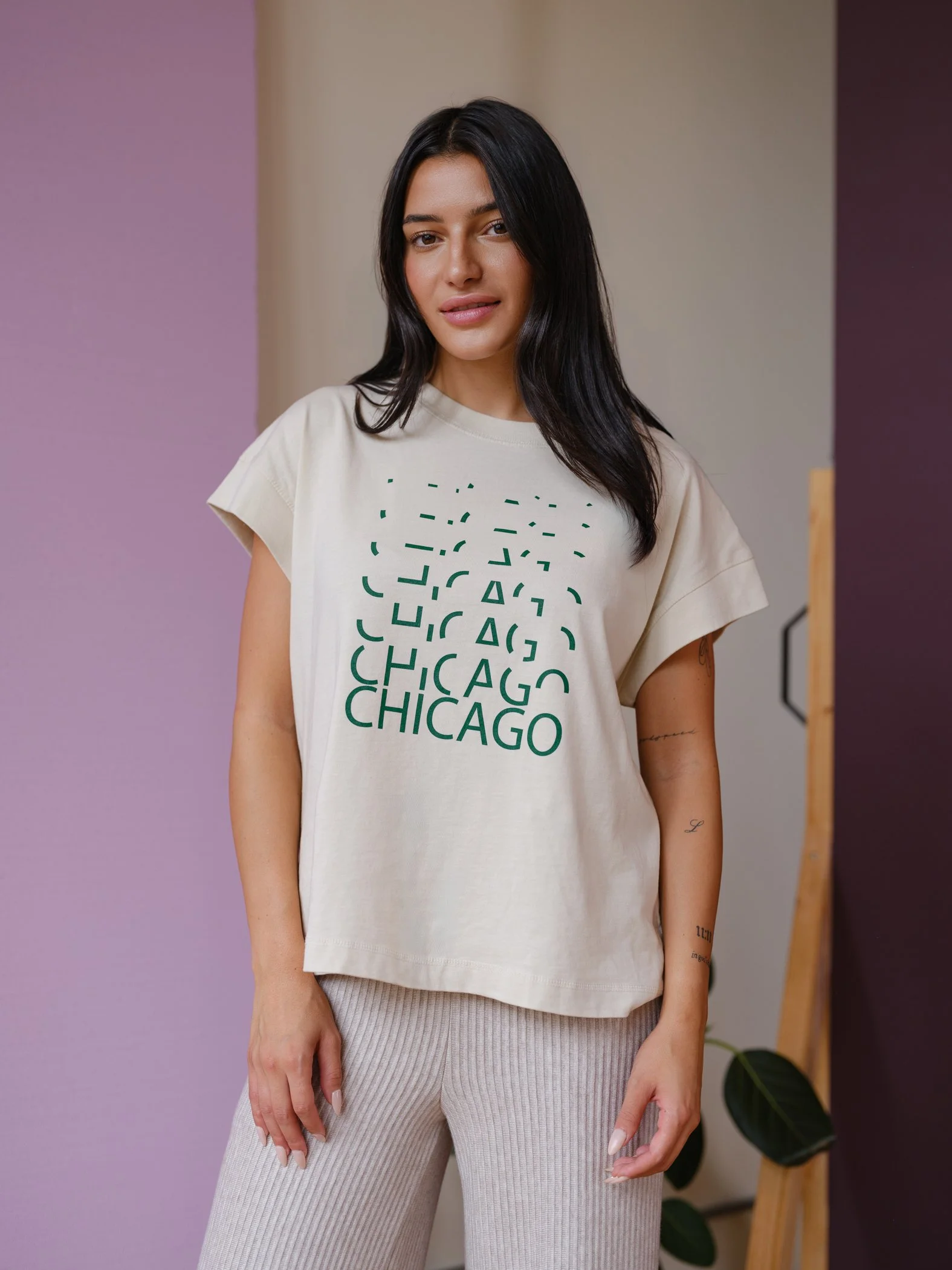 Chicago Lights Tee by Sophia Reyes 