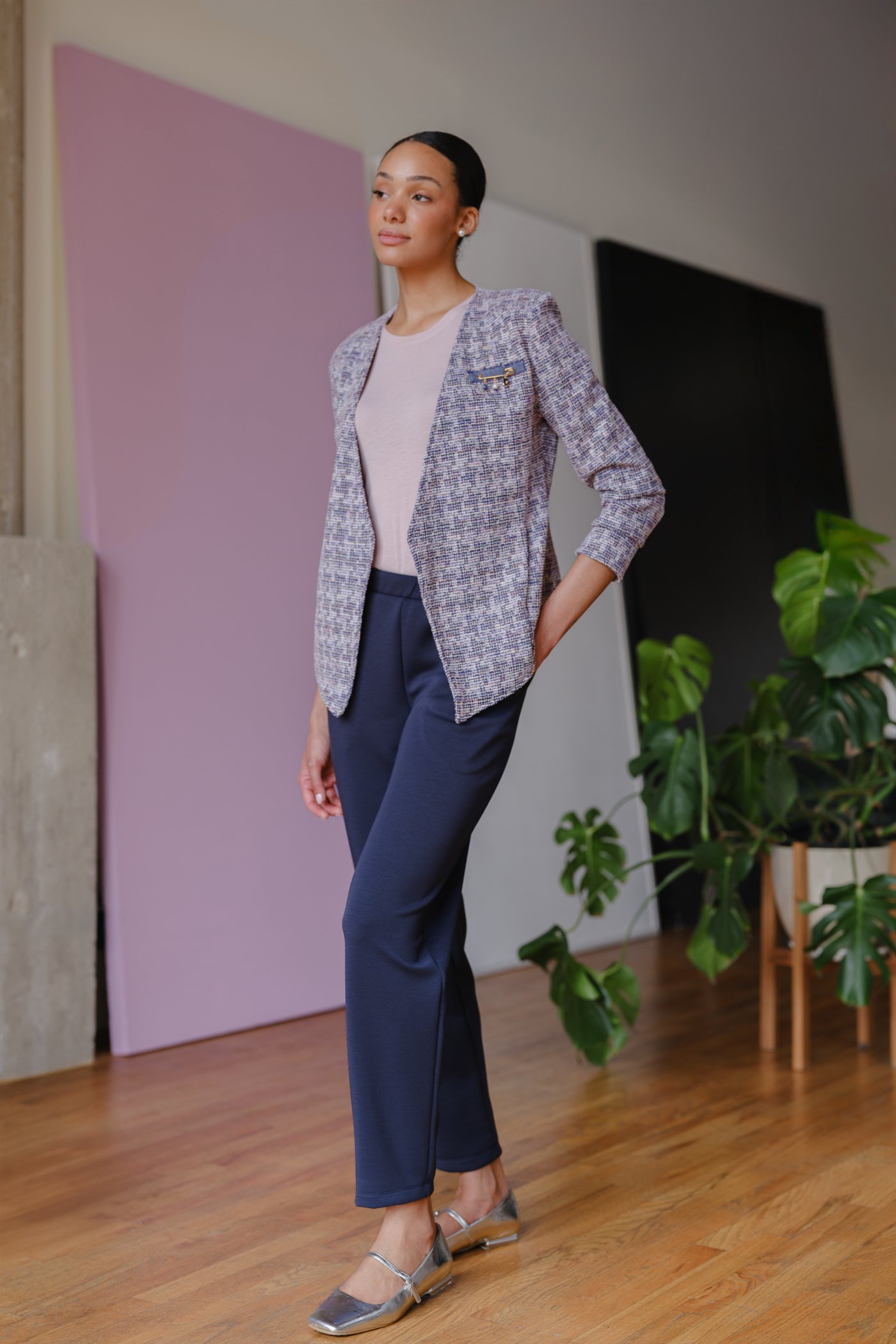 Knit Blazer by Sophia Reyes