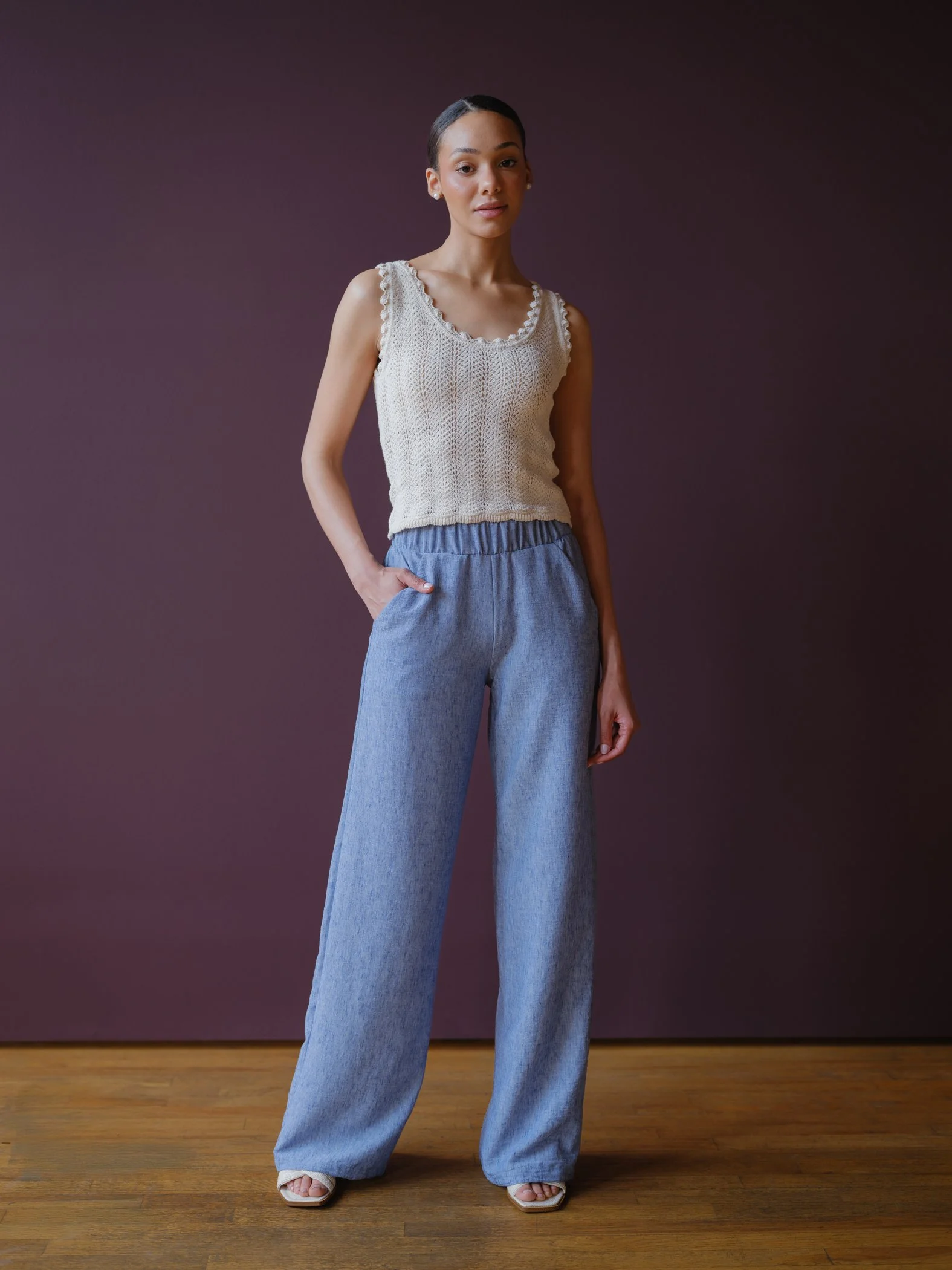 chambray Luzon Pants by Sophia Reyes