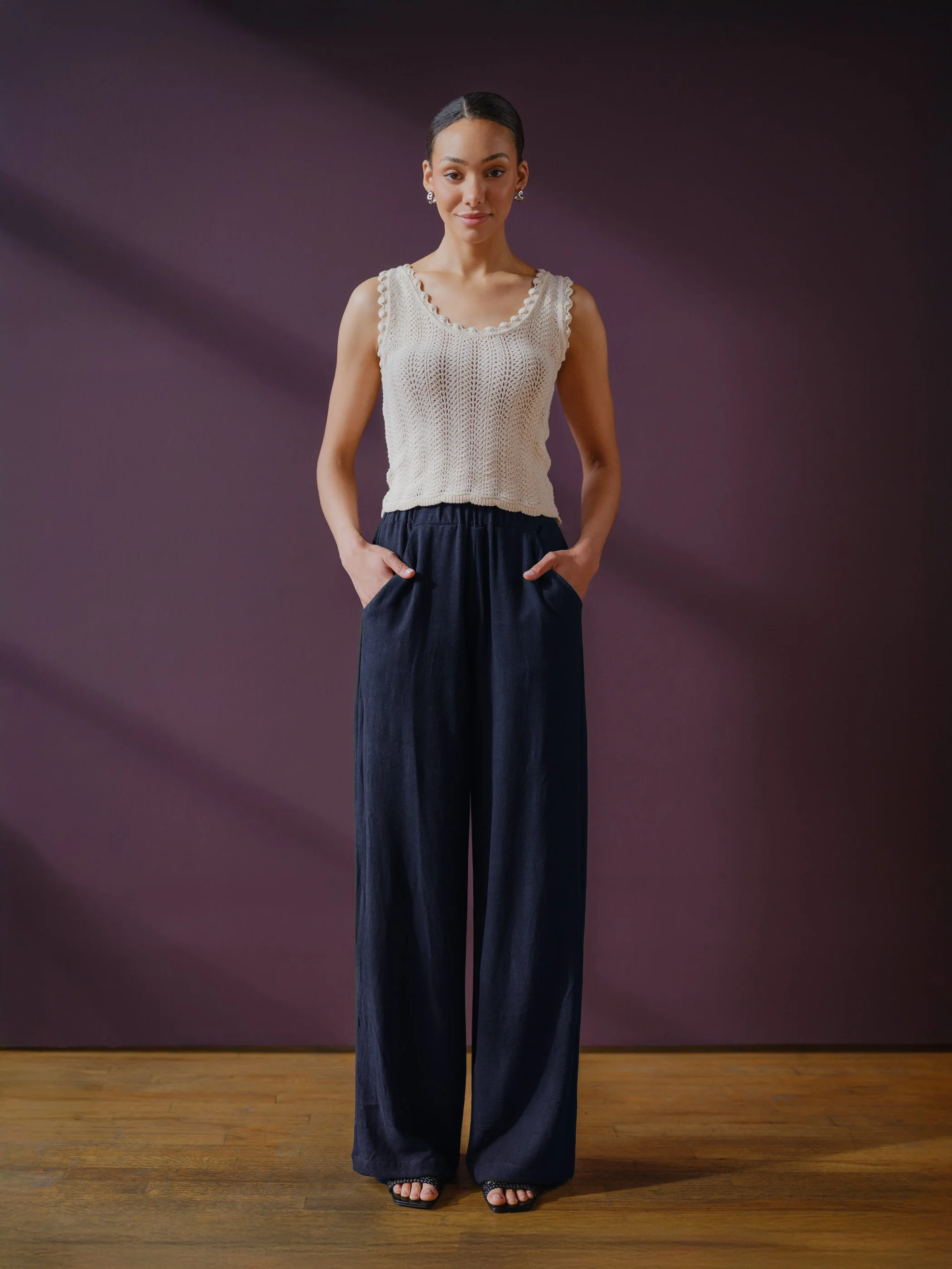 navy Luzon pants by Sophia Reyes