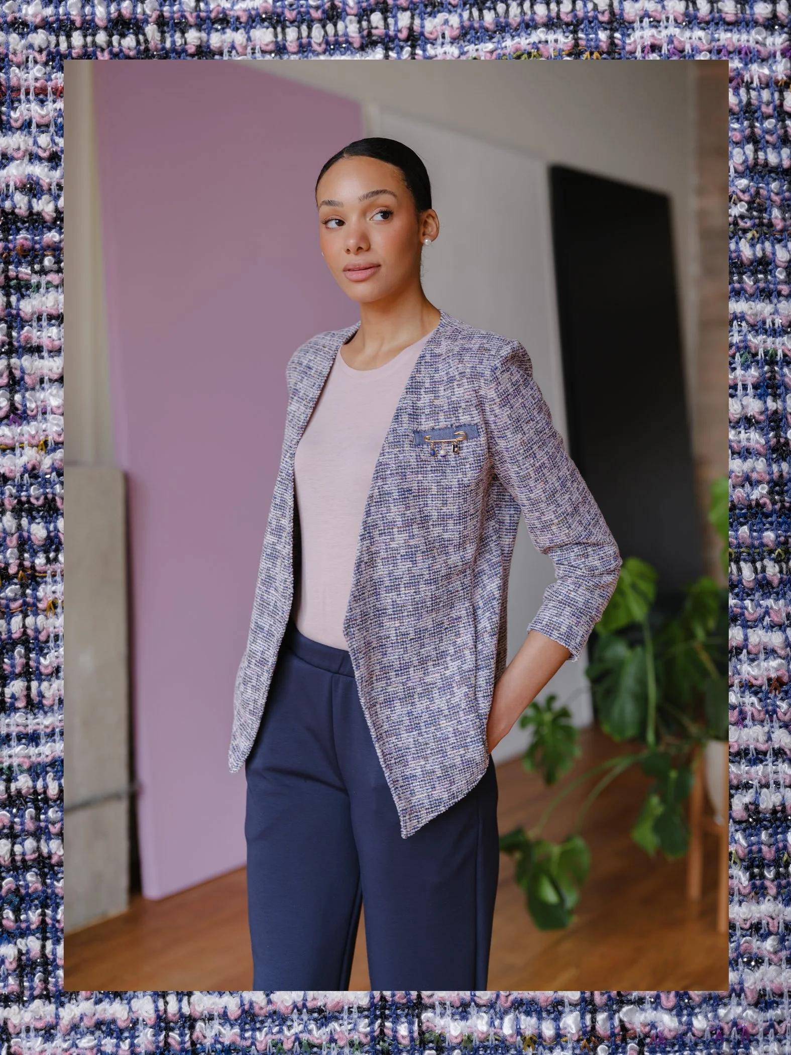 Knit Blazer by Sophia Reyes