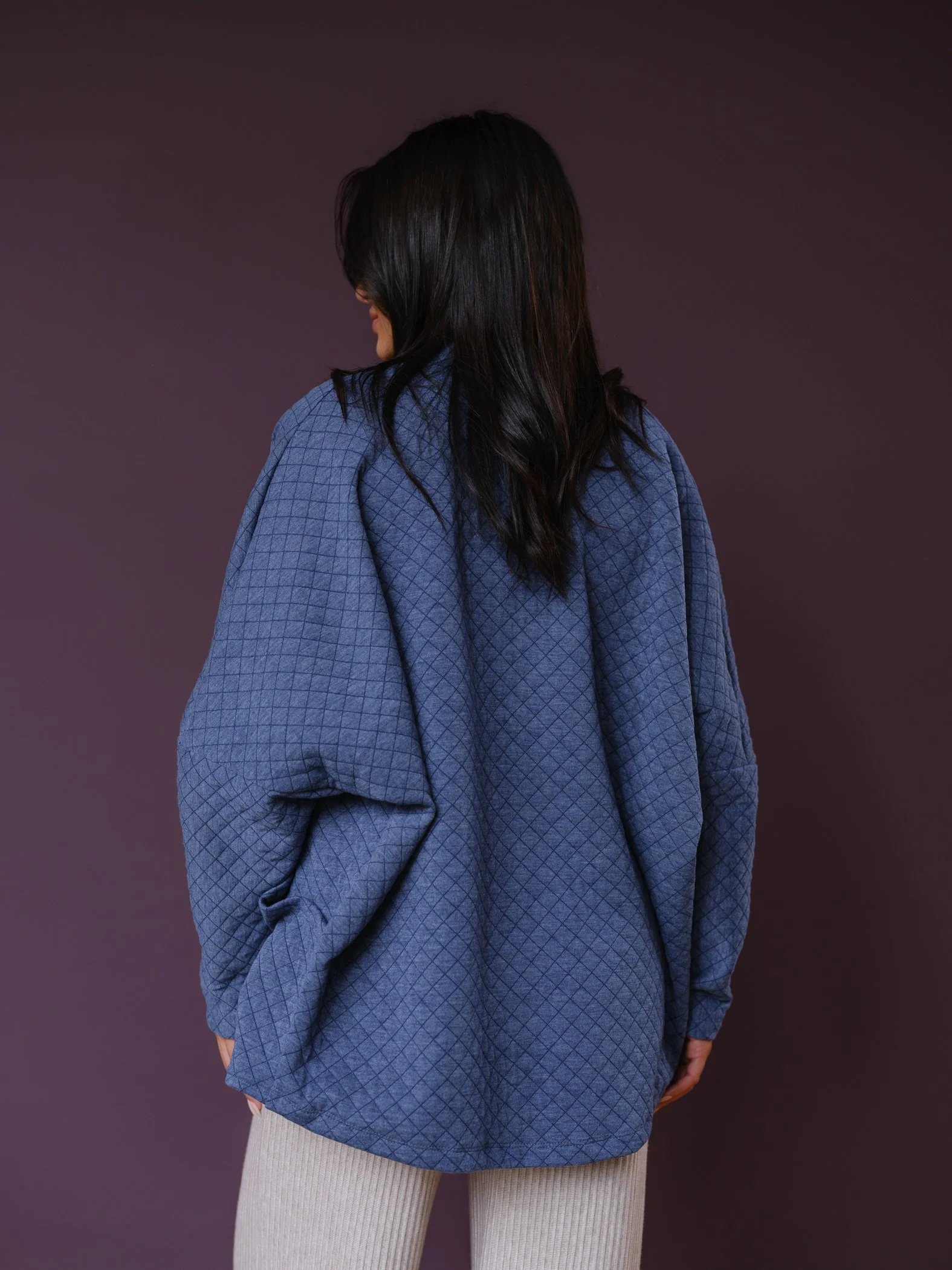 Louie Quilted Cardigan by Sophia Reyes Made in USA