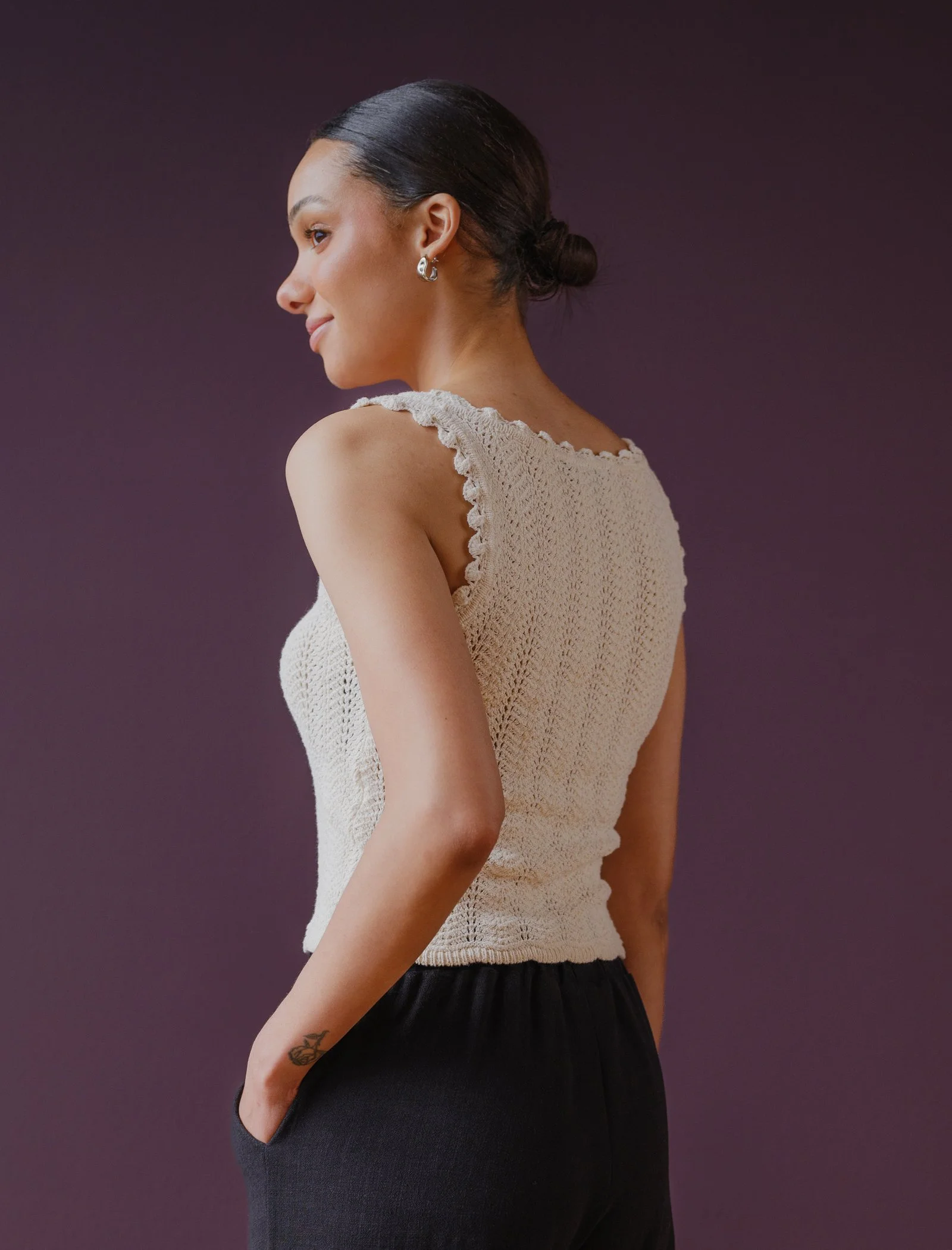 Sophia Reyes Scallop Top