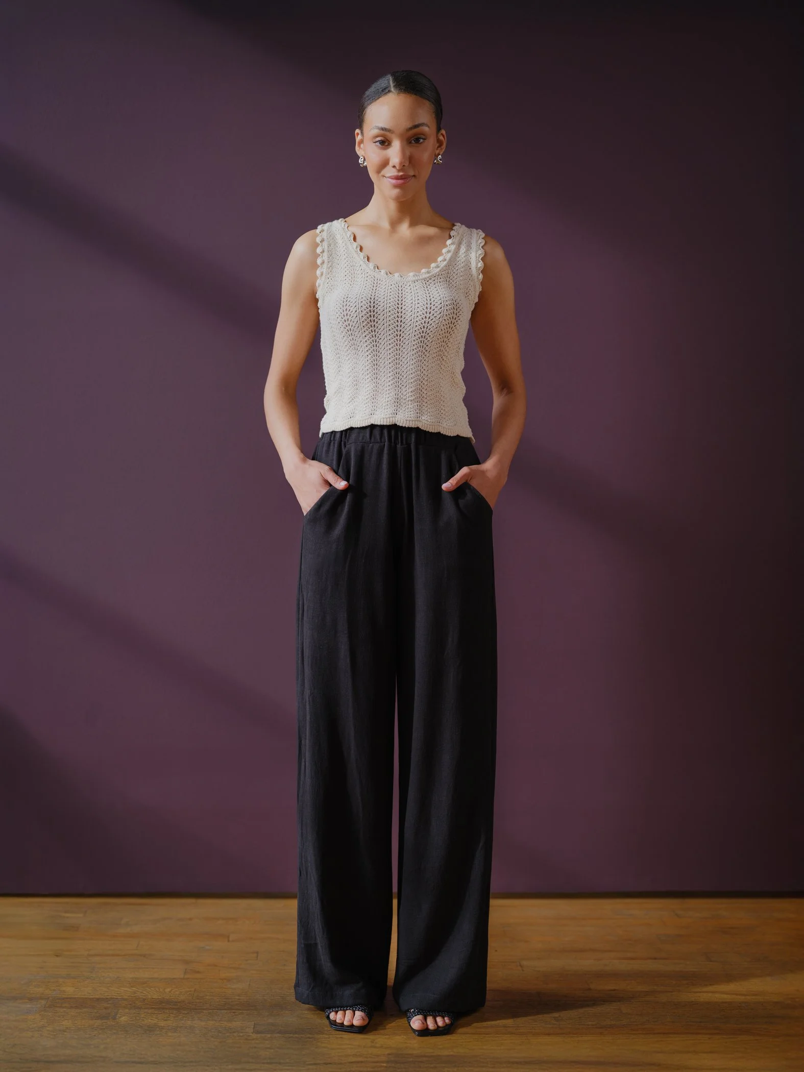 Sophia Reyes Scallop Top