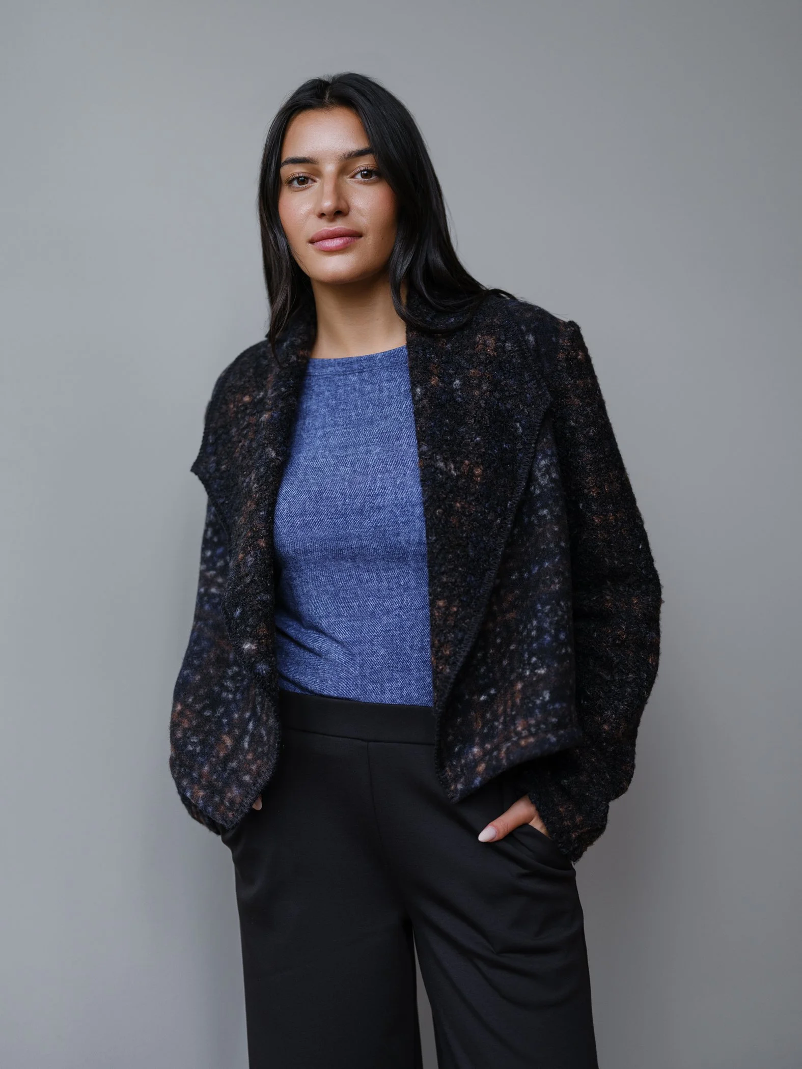 Gerry Boucle Mini Jacket by Sophia Reyes