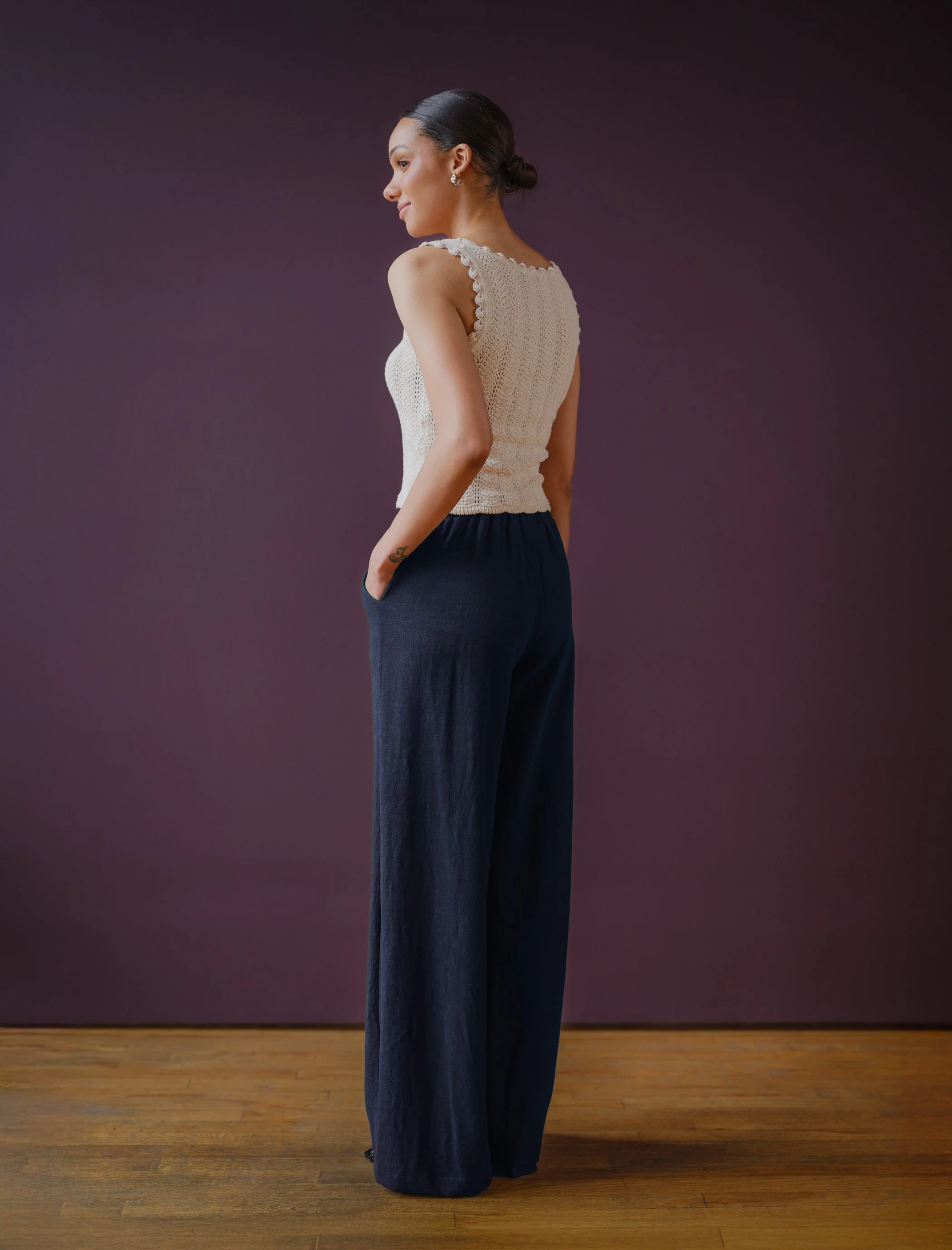navy Luzon pants by Sophia Reyes
